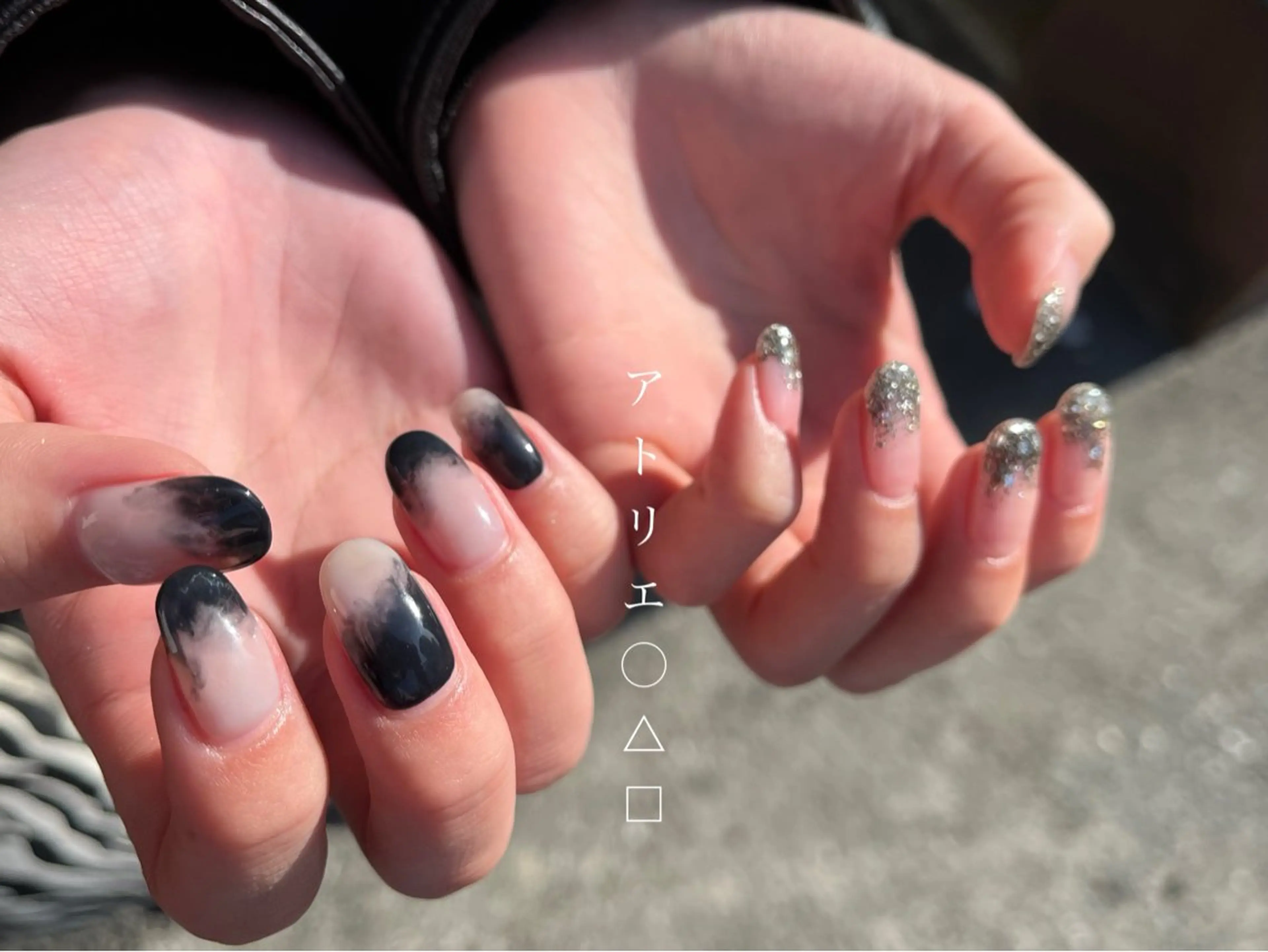 ネイル 卒業式 ハンドネイル アトリエ ○△□のネイルデザイン