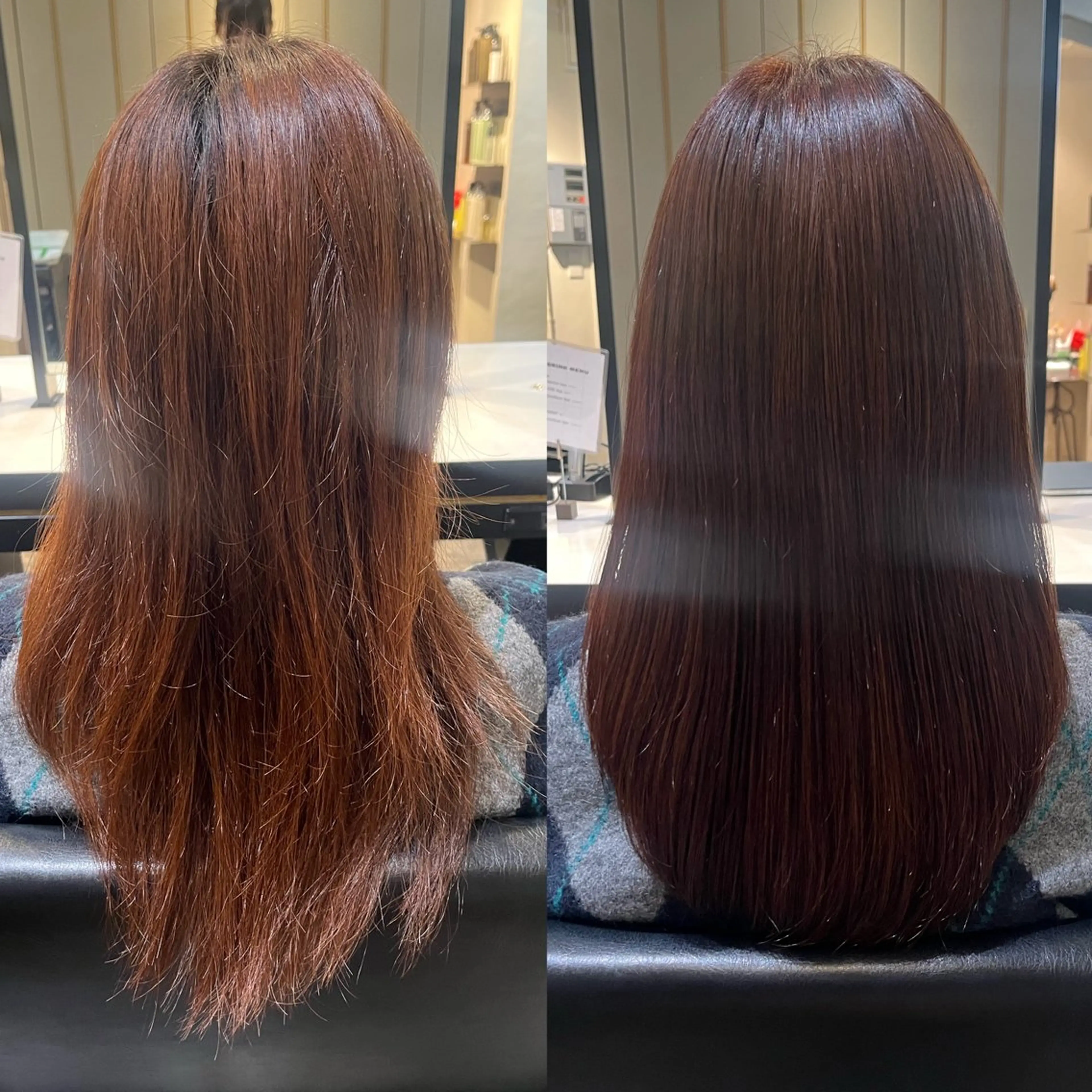 セミロング オレンジブラウン ENORE所属・【✨艶髪矯正✨】 MINAMIのヘアスタイル