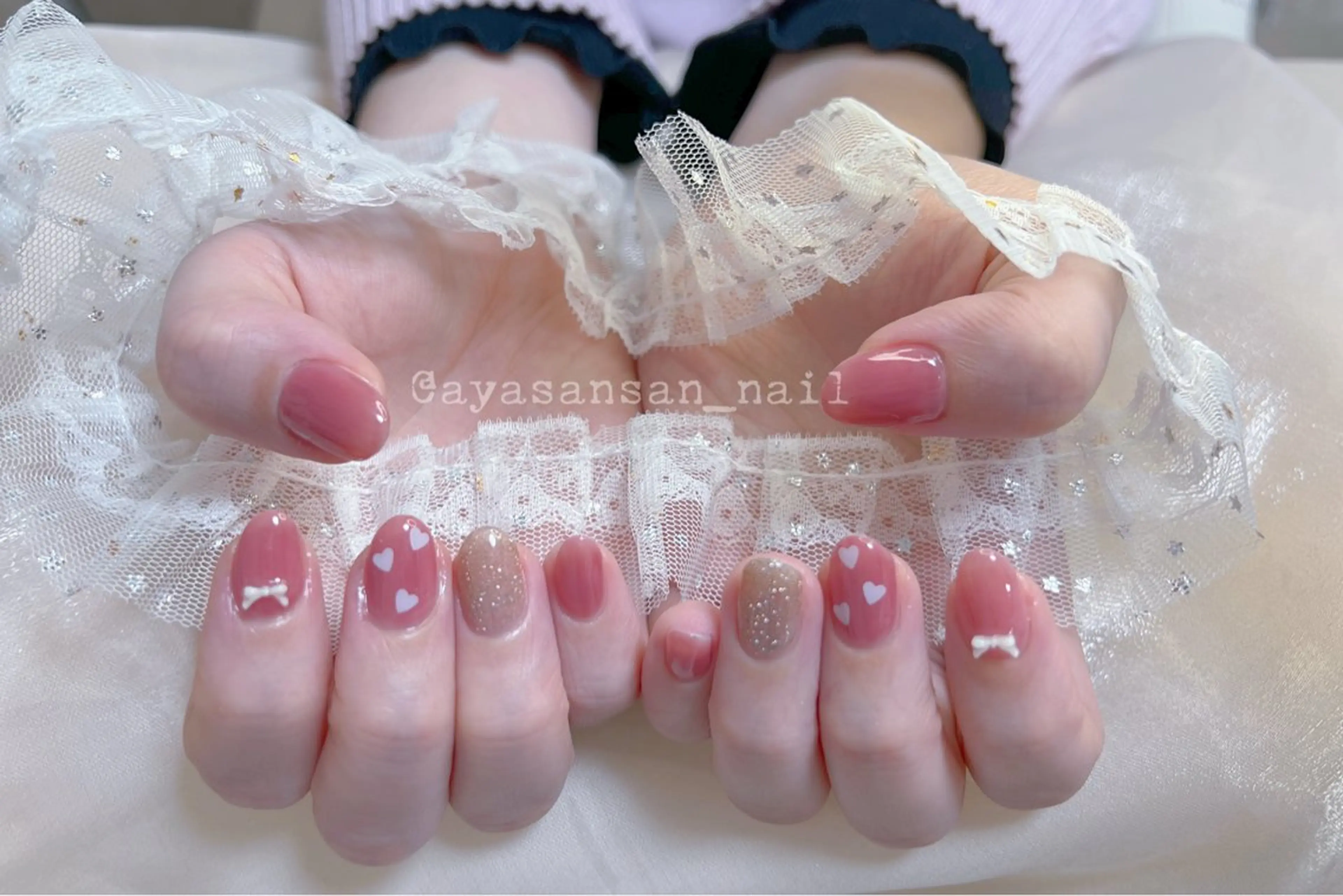 ネイル ピンク ハンドネイル ハンドケア flower nail salon所属・あや✨🌸 カワイイ系ピンク専門のネイルデザイン