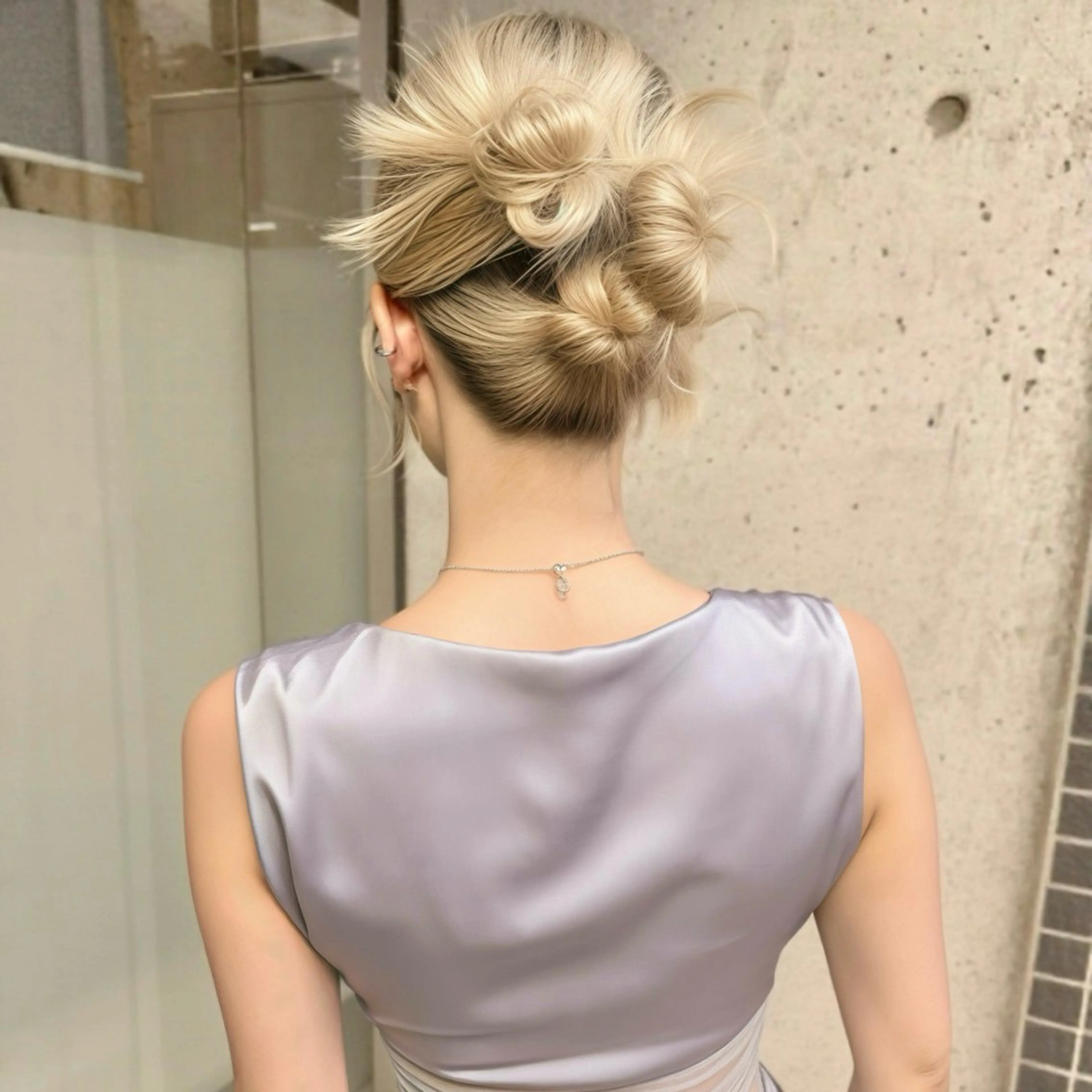 ミディアム ヘアセット 会田有紀 /切りっぱなしボブのヘアスタイル