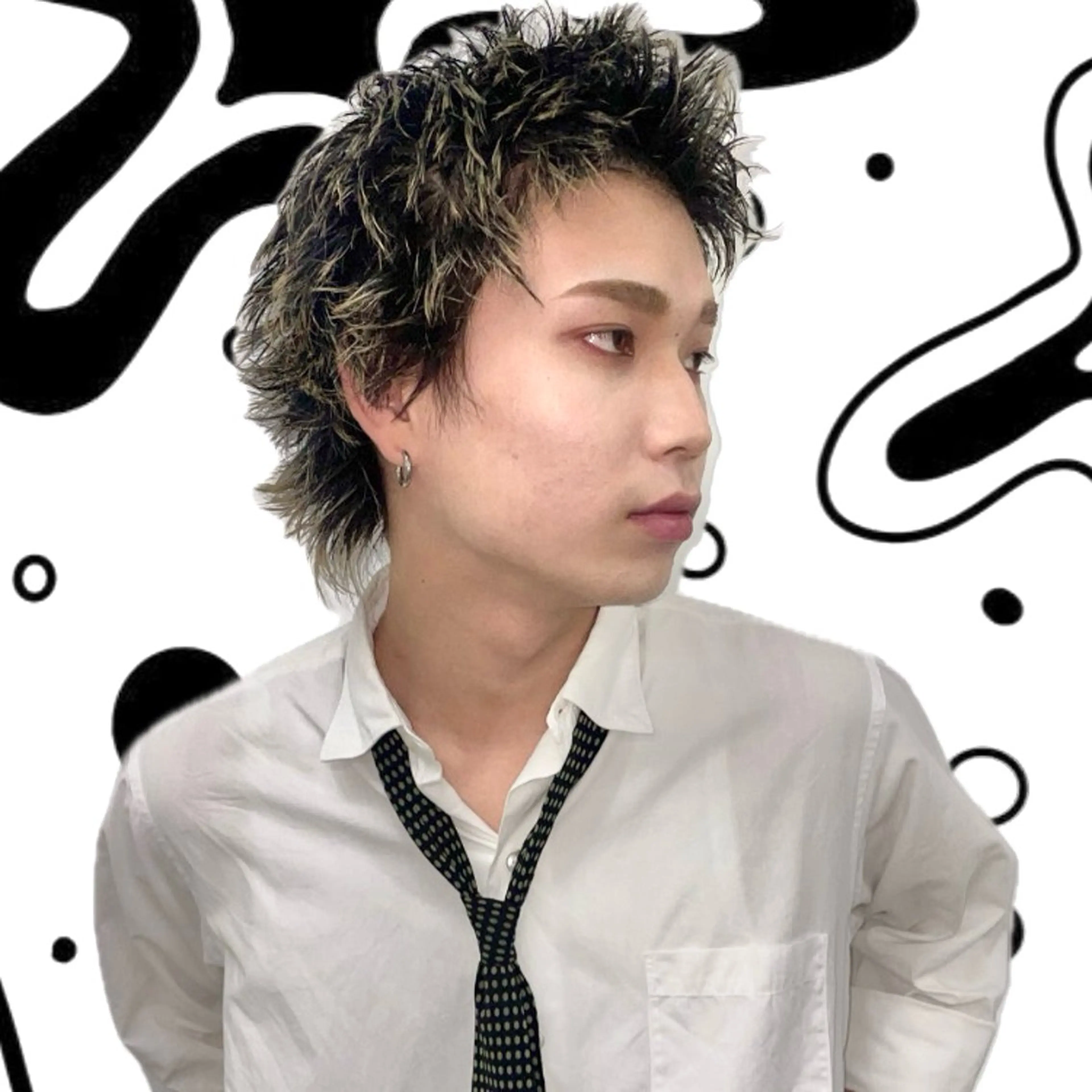 カラー メンズ ヘアカラー トリートメント hair salon 丹tan所属・Rena✴︎トレンド ×スタンダードMIXのヘアスタイル