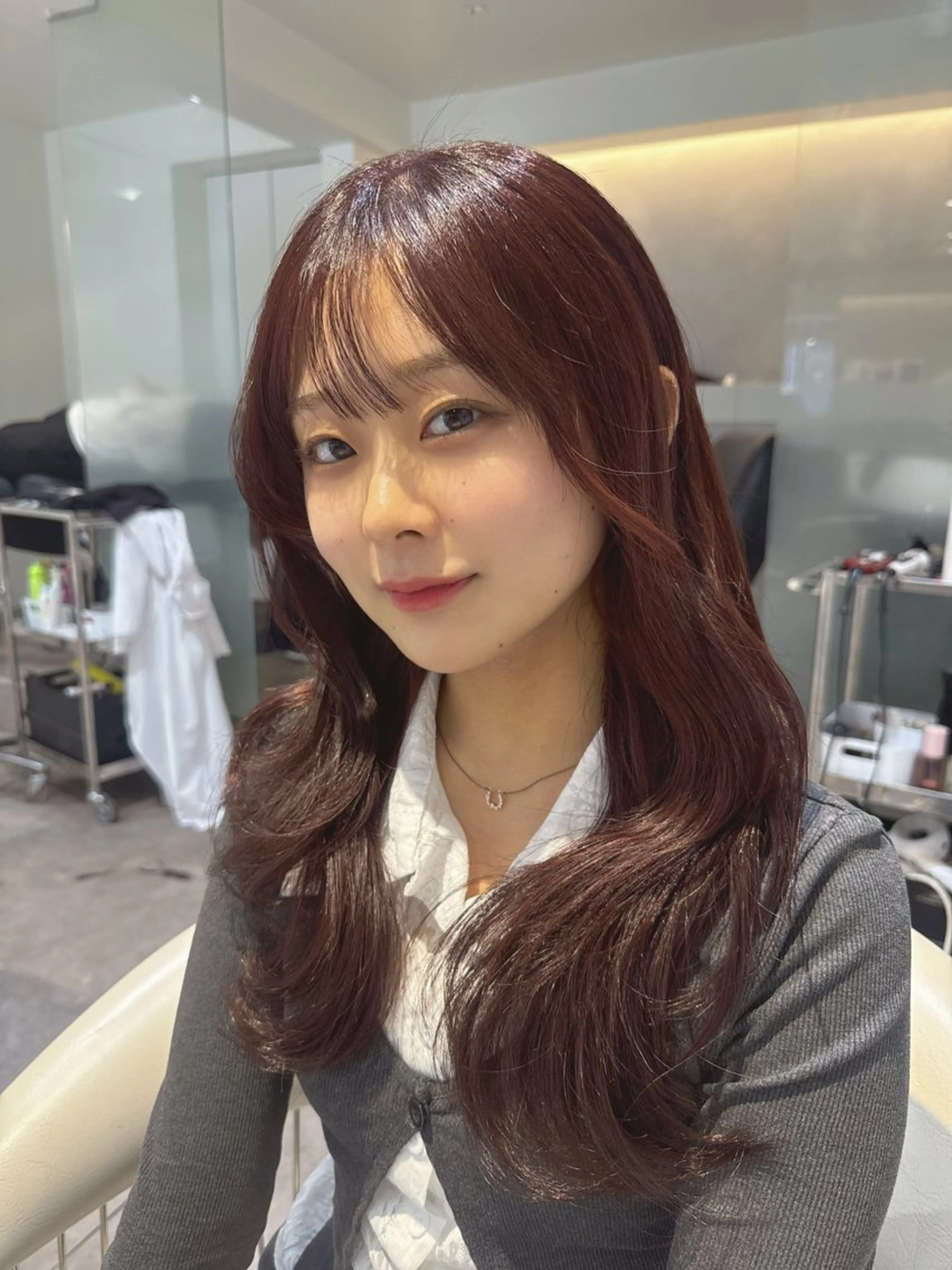 ロング カラー ブラウンカラー 透明感カラー ピンクカラー ピンクブラウン カット ヘアカラー トリートメント 💎透明感カラー特化 💎TAISEIのヘアスタイル