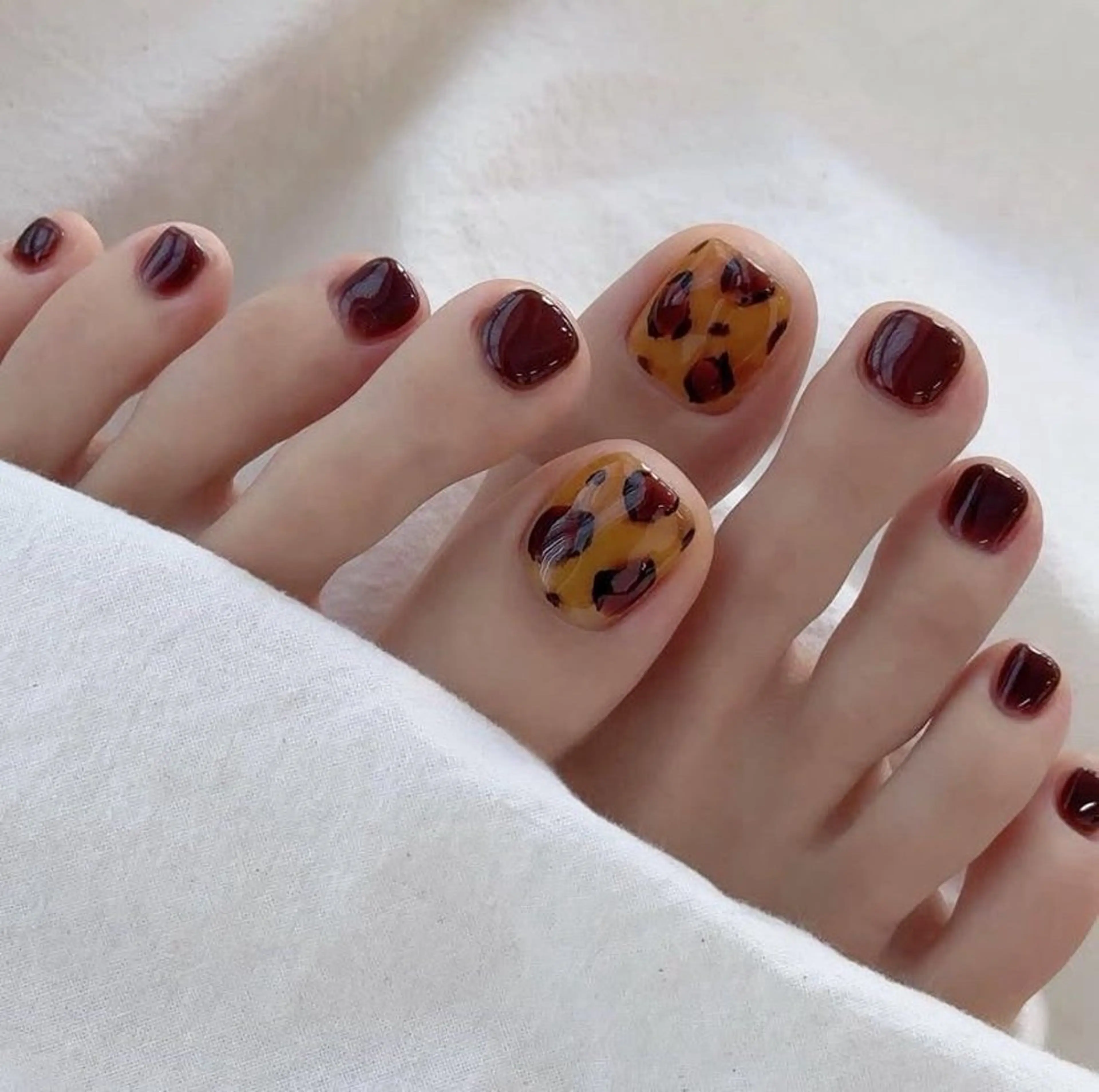 ネイル 韓国ネイル 持ち込み ニュアンスネイル ネイルチップ 冬ネイル RINN ANA.CHUOのネイルデザイン