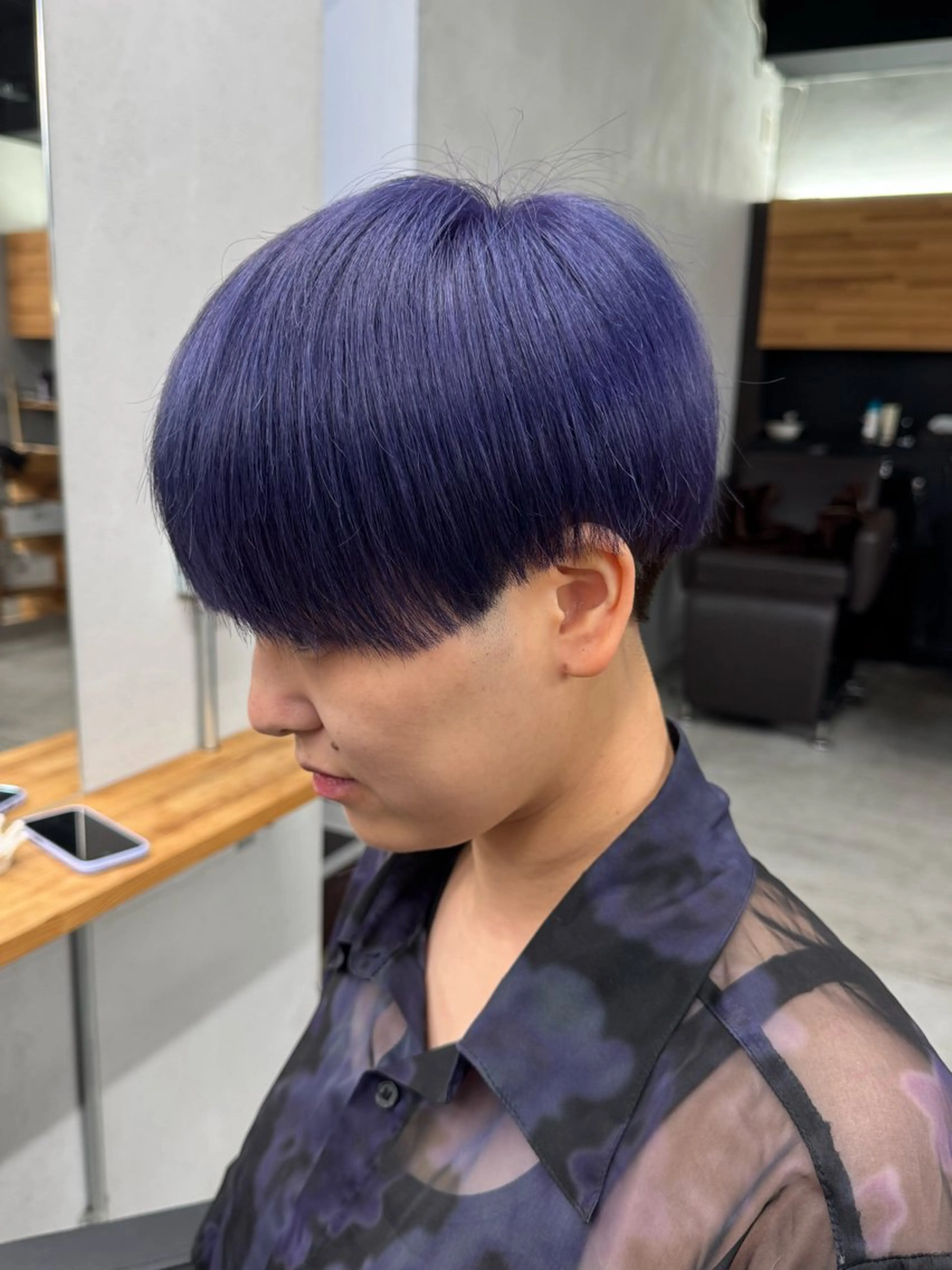 ショート カット ヘアカラー トリートメント アキト/ メンズ/透明感暗髪のヘアスタイル