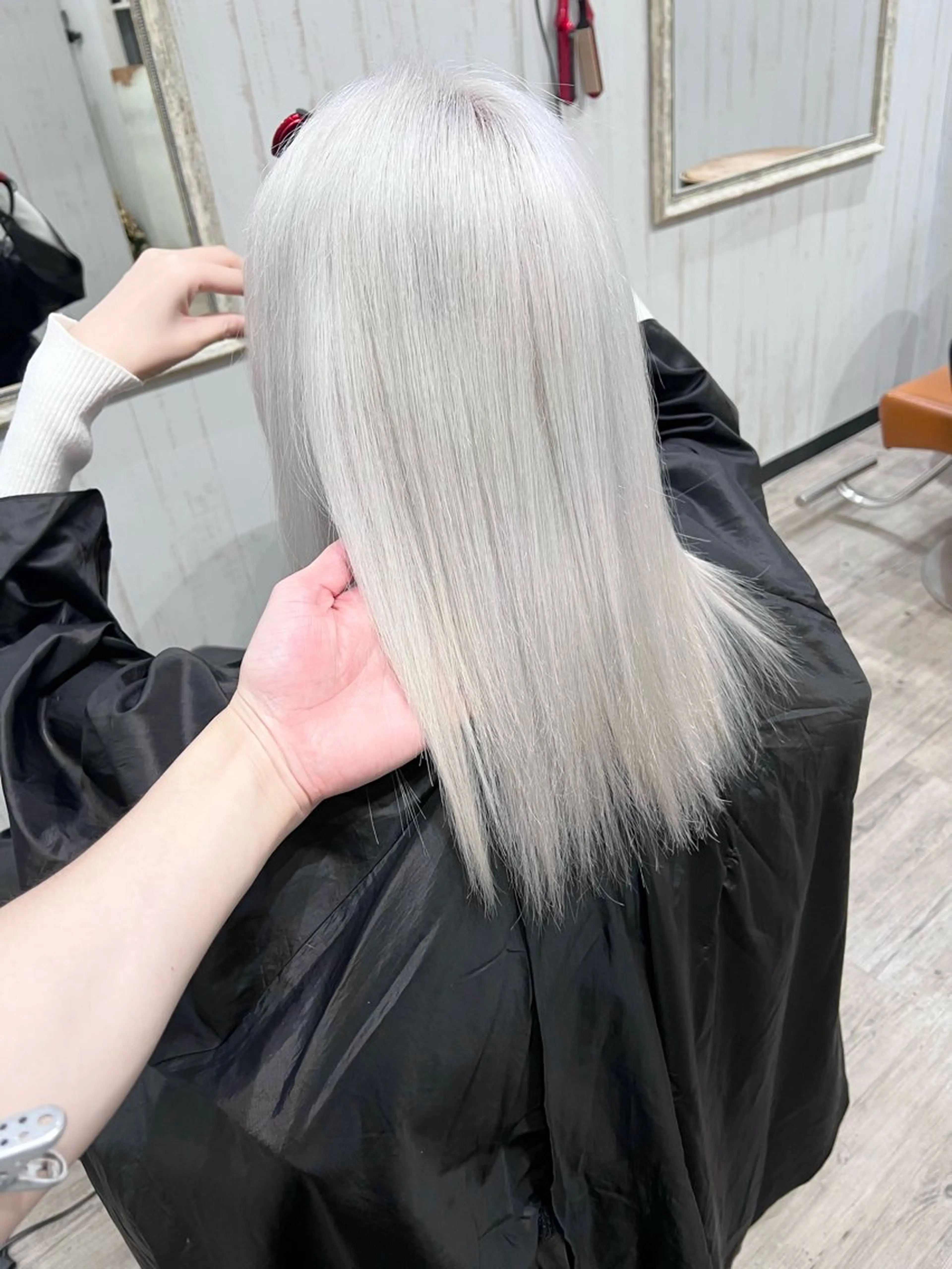 セミロング カラー ブリーチ ヘアカラー トリートメント 艶髪/ハイトーン特化 店長/SHOHEIのヘアスタイル