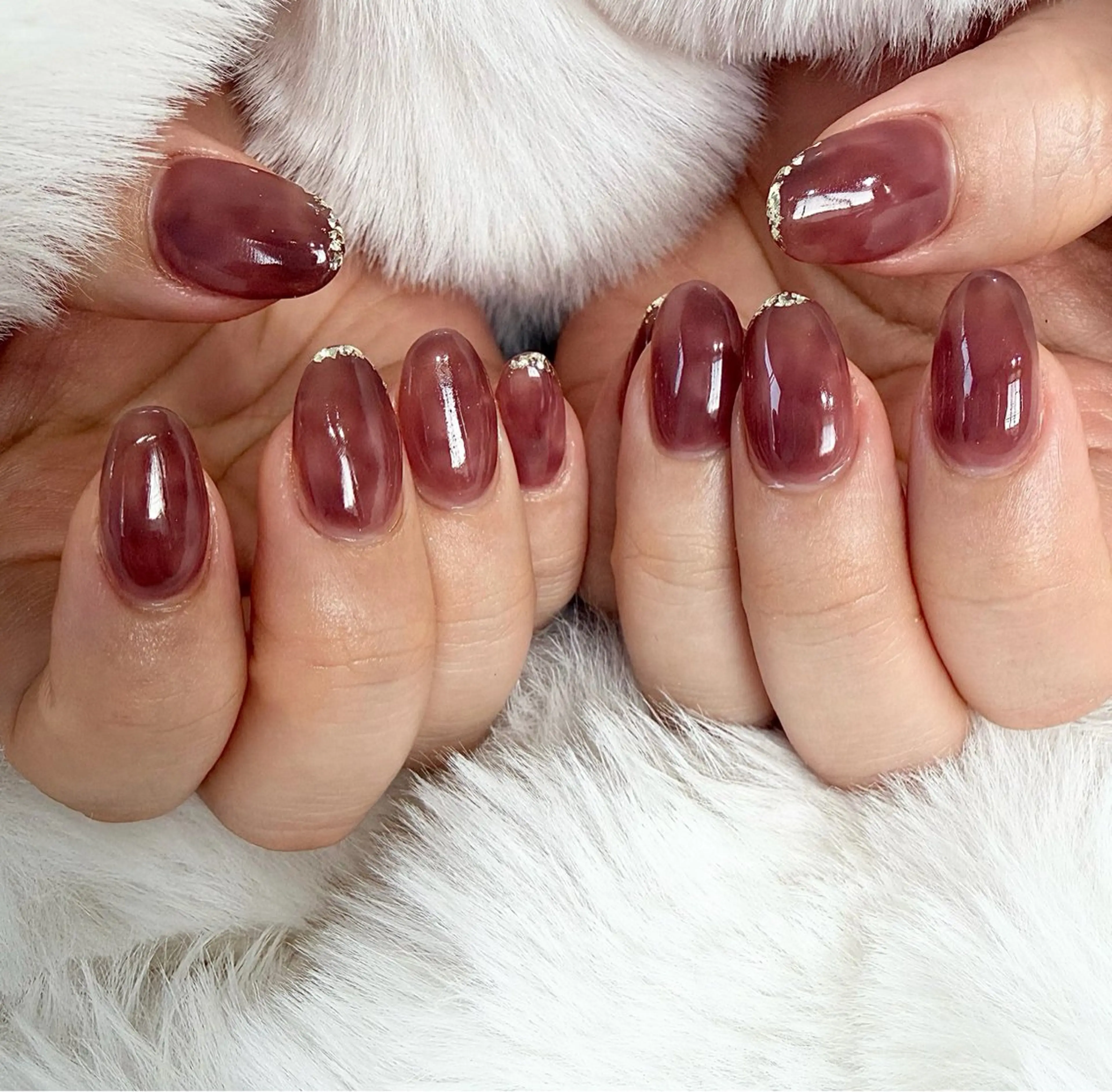 ミディアム ハンドネイル アンルボネイル&アイラッシュ所属・anlubon /Jr.ネイリストのネイルデザイン