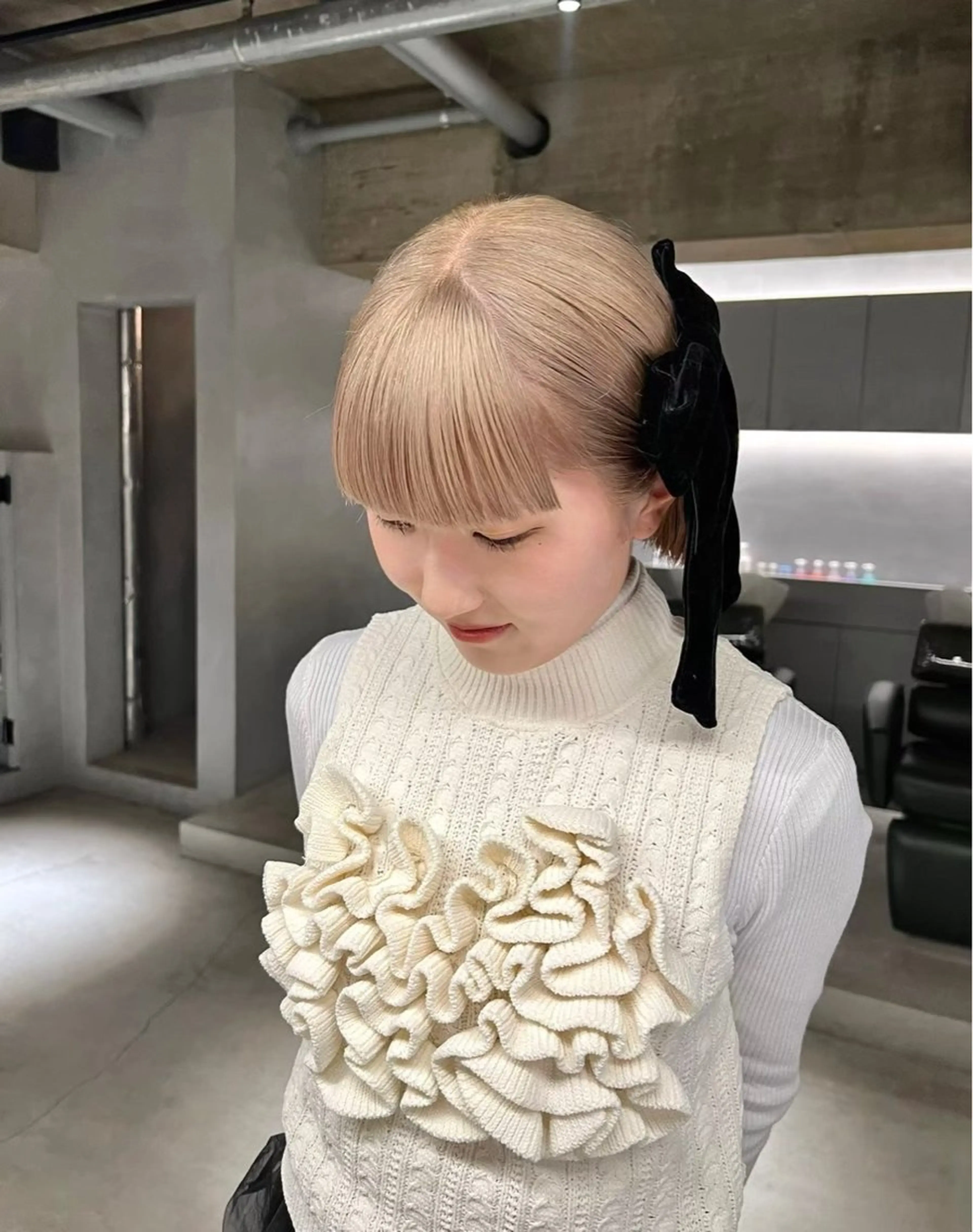 セミロング 大石 明葉のヘアスタイル