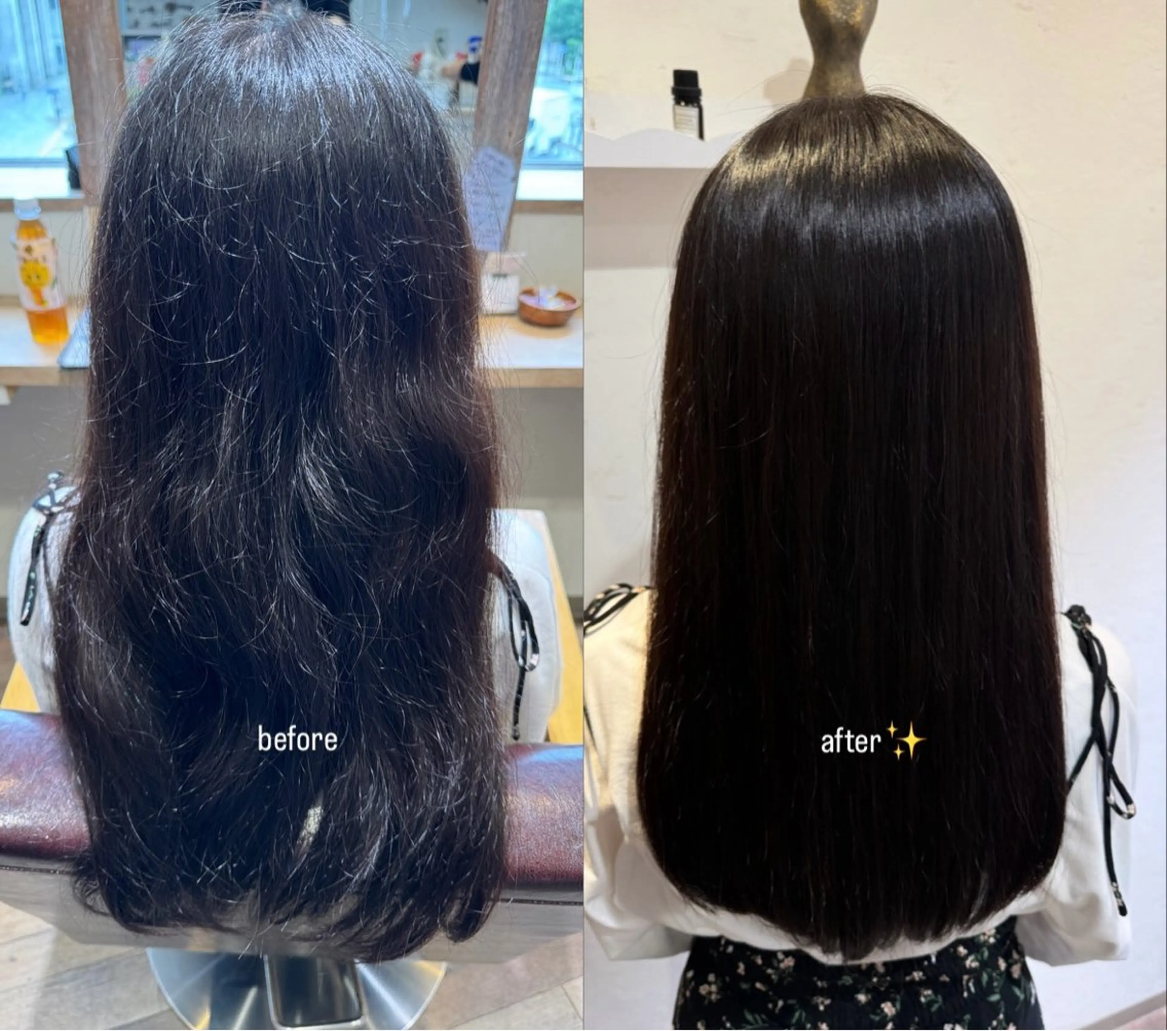 ロング カット 縮毛矯正 opsia所属・💗髪質改善💗 渋谷奈津美のヘアスタイル