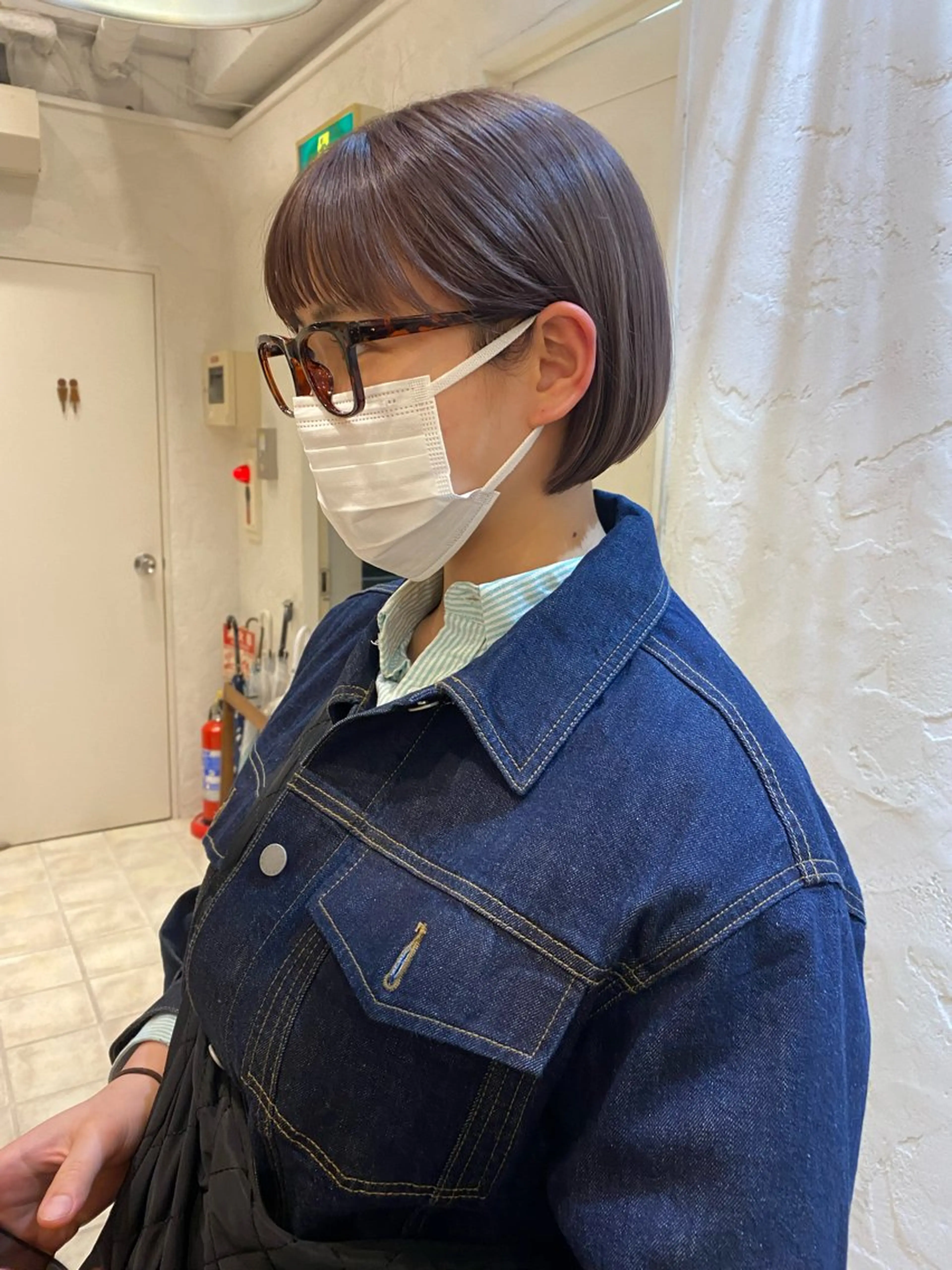 ショート カラー ベージュカラー ハイトーンカラー ハイトーンベージュ シルバー シルバーベージュ 🌟アレンジが似合う カラー🌟Rumiのヘアスタイル