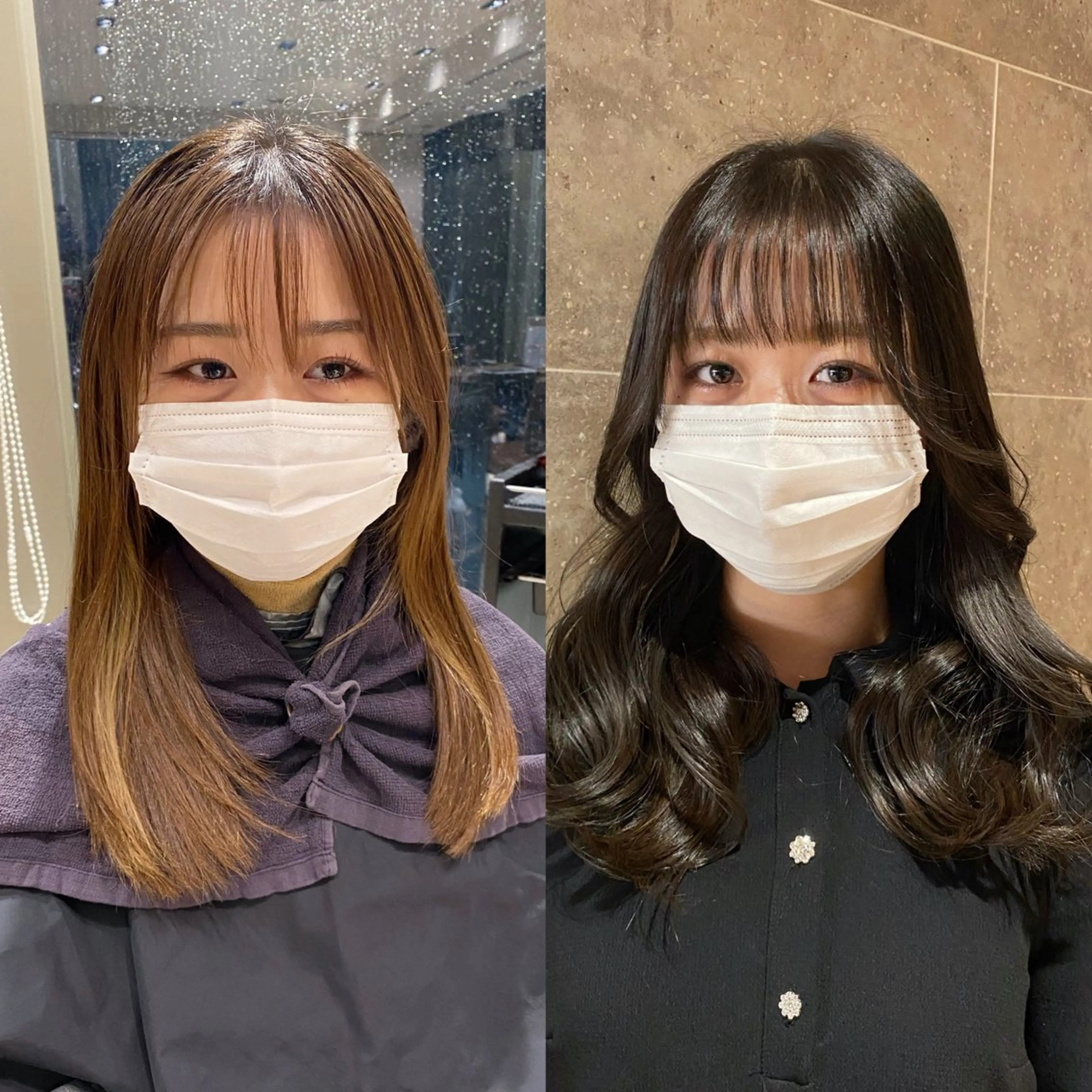 セミロング カラー 黒髪 カット ヘアカラー トリートメント 髙木美緒🌿 レイヤー/アレンジのヘアスタイル