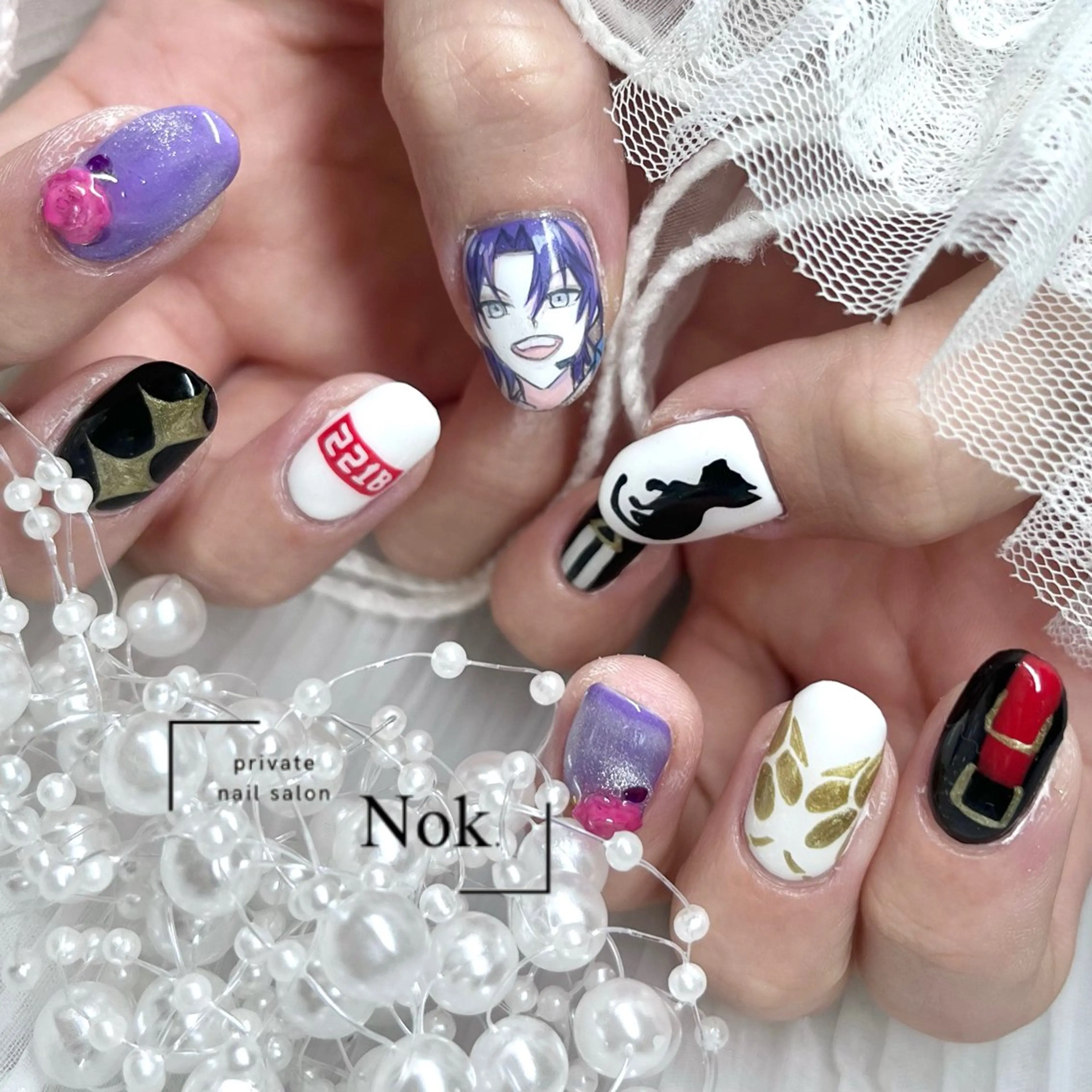 ネイル ハンドネイル 池袋痛ネイル Nok. 渡辺のネイルデザイン