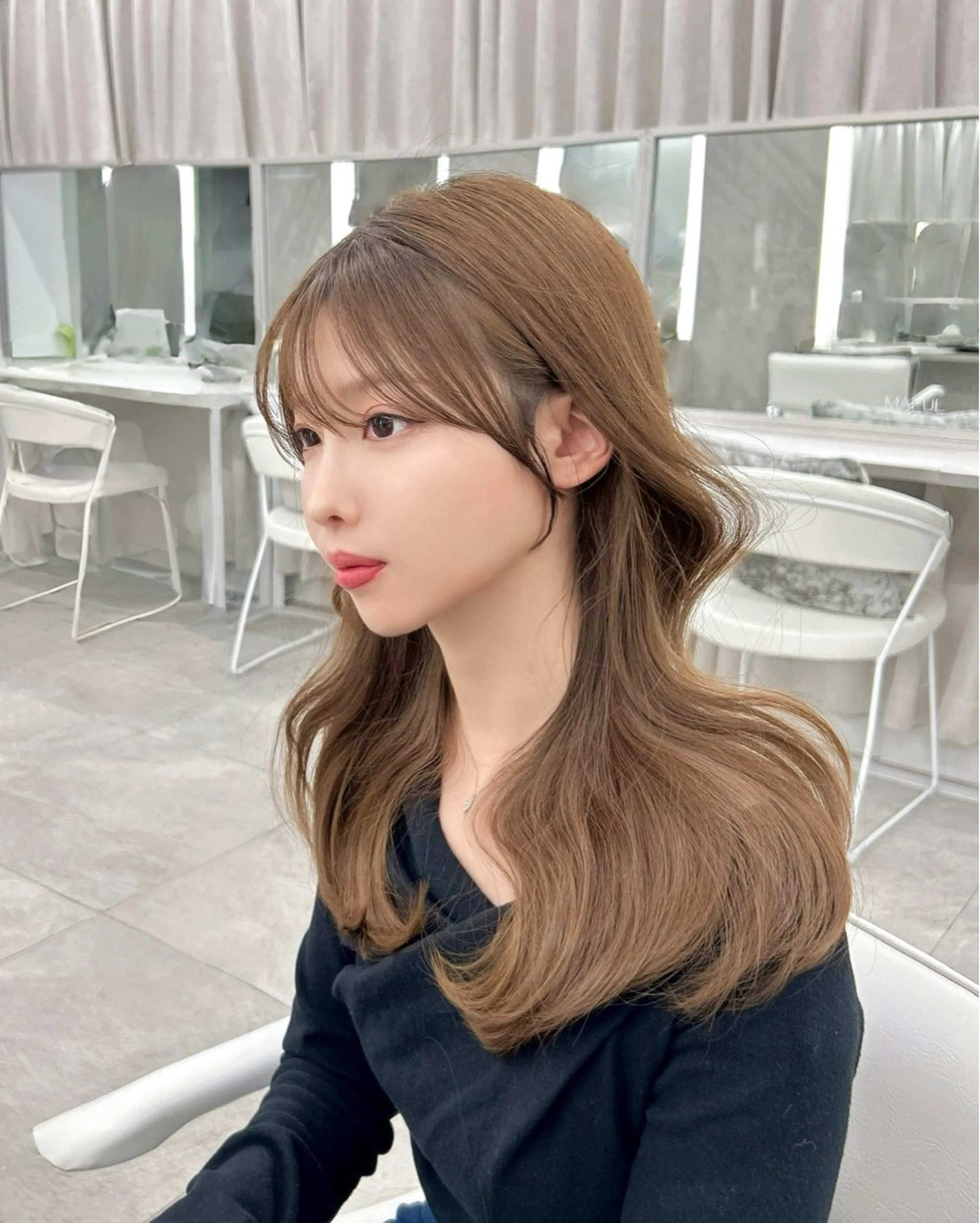 ロング 韓国顔まわり/前髪 /レイヤー/いつきのヘアスタイル