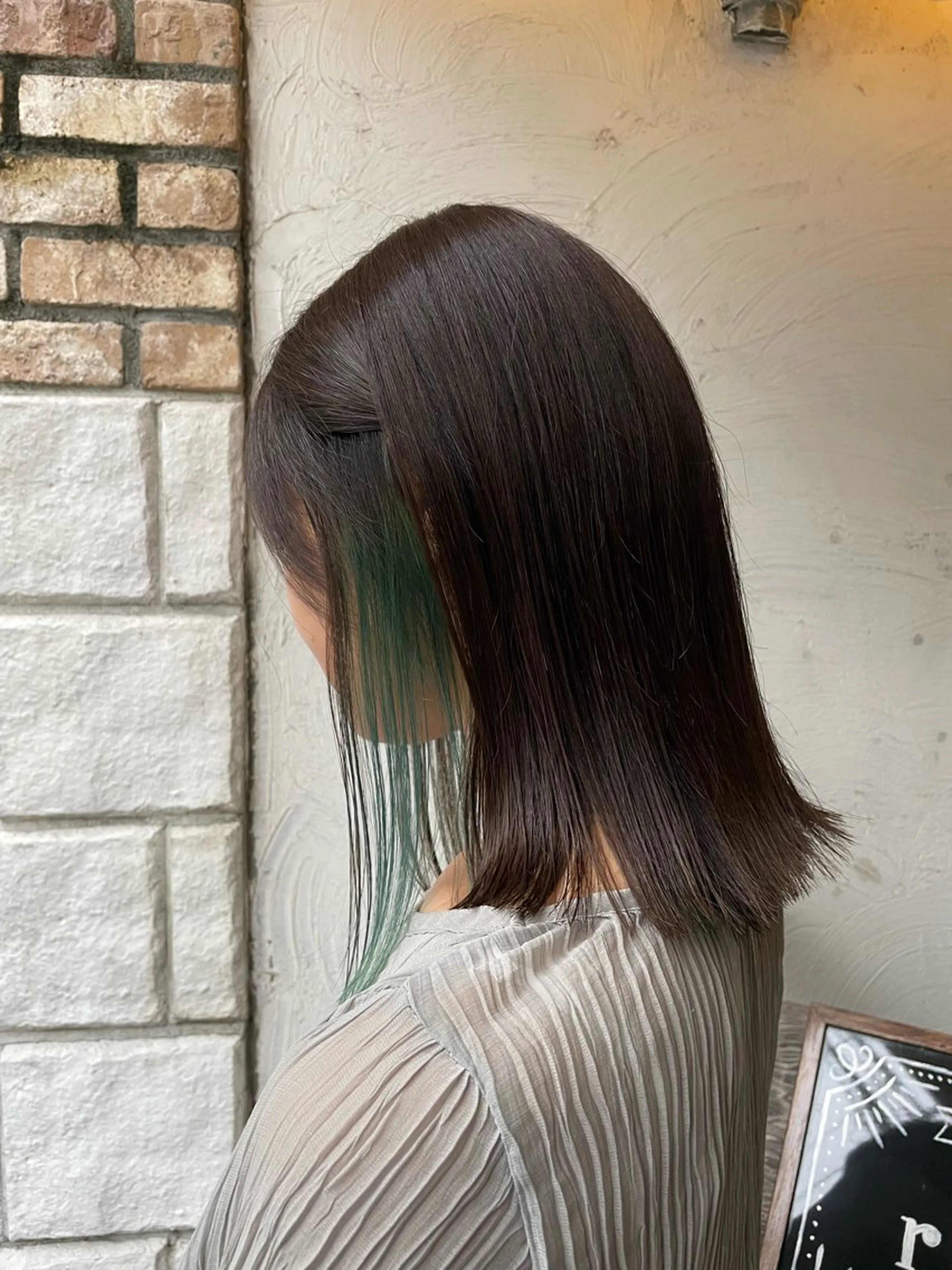 ミディアム カラー ブリーチ インナーカラー ブリーチ/レイヤー 💙ayame💙のヘアスタイル