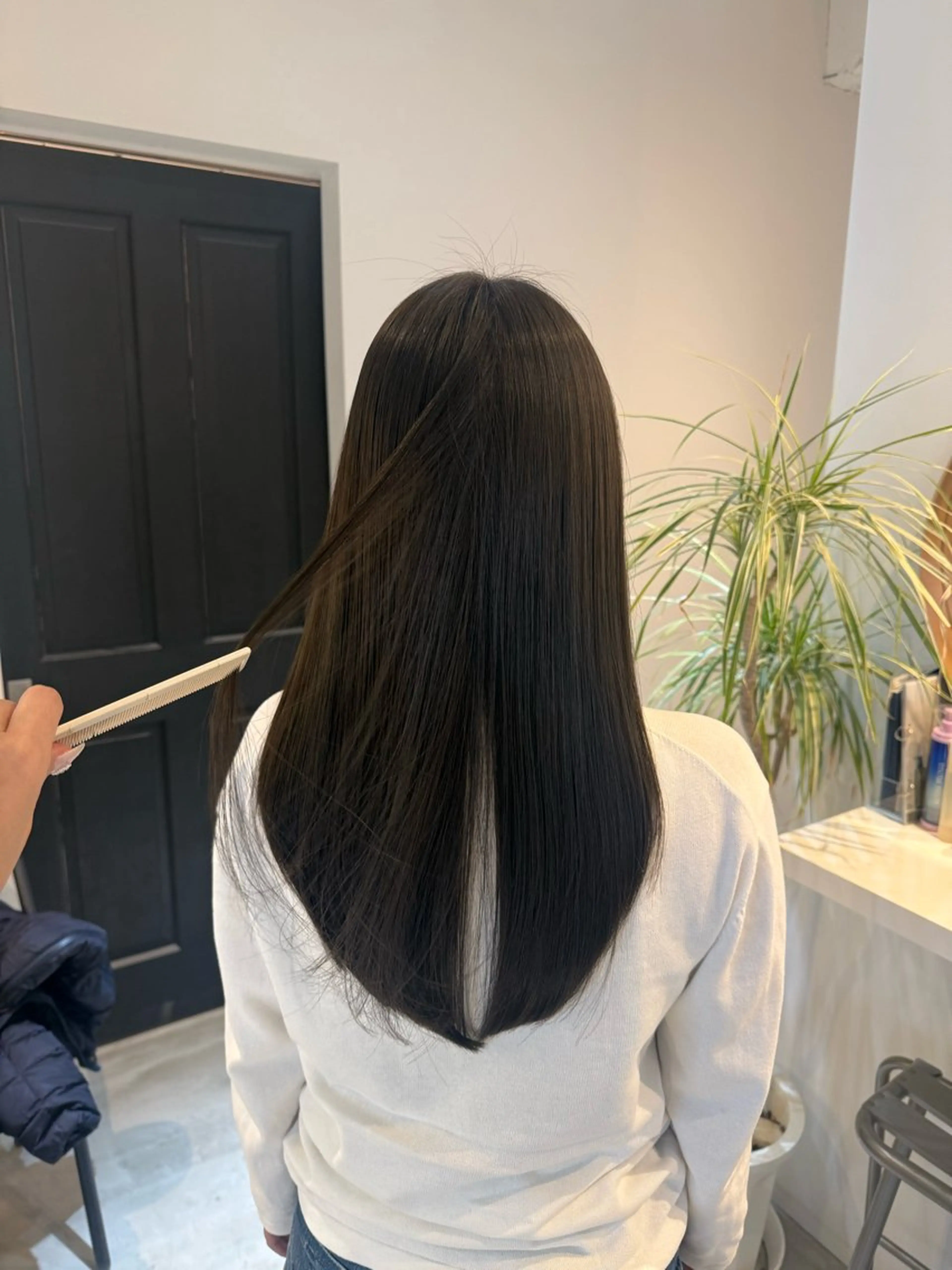 ロング カット ヘアカラー トリートメント ALLYS 渋谷店所属・最高級の艶のある カラーmei🎨のヘアスタイル