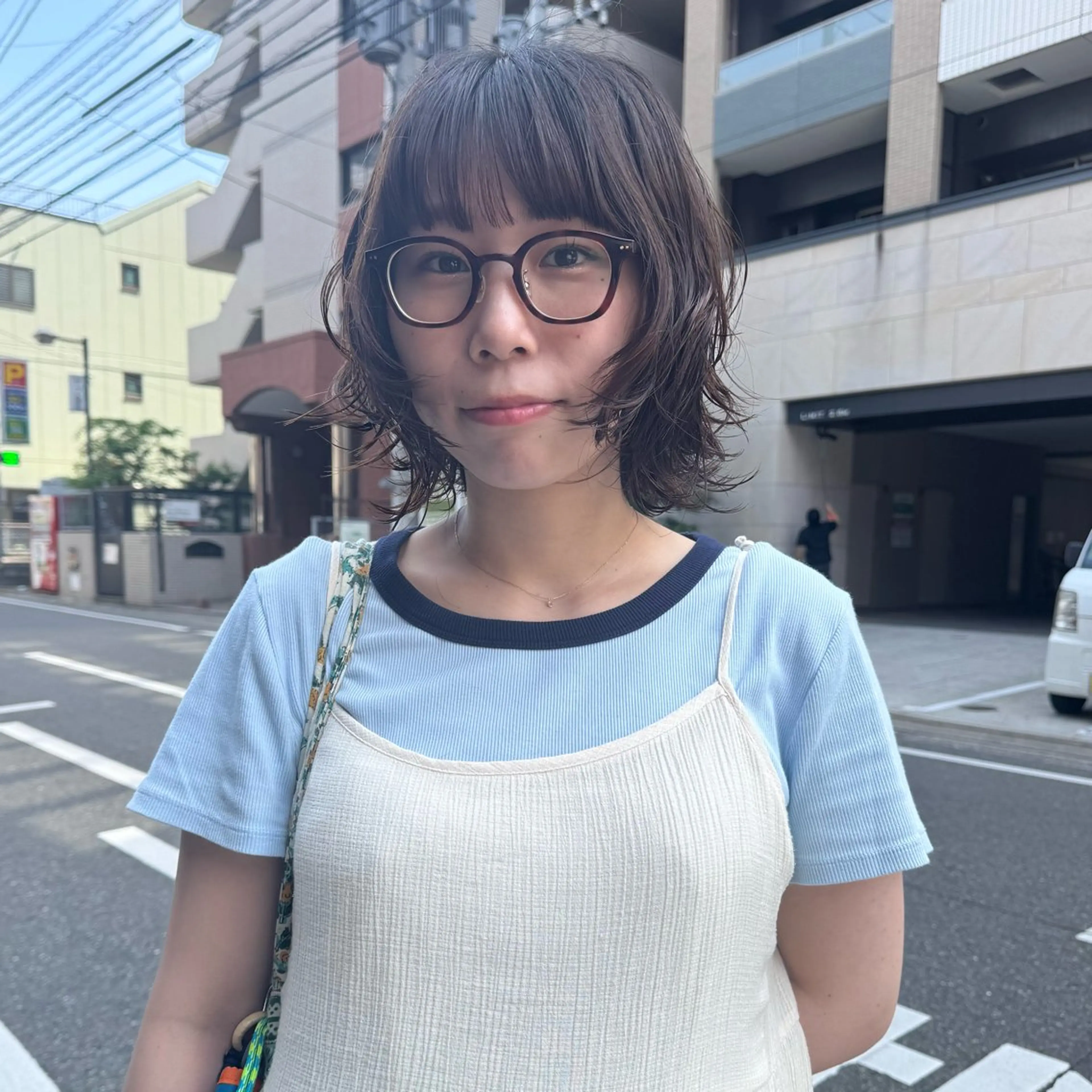 ミディアム カラー カット ヘアカラー トリートメント Lilu しずくのヘアスタイル