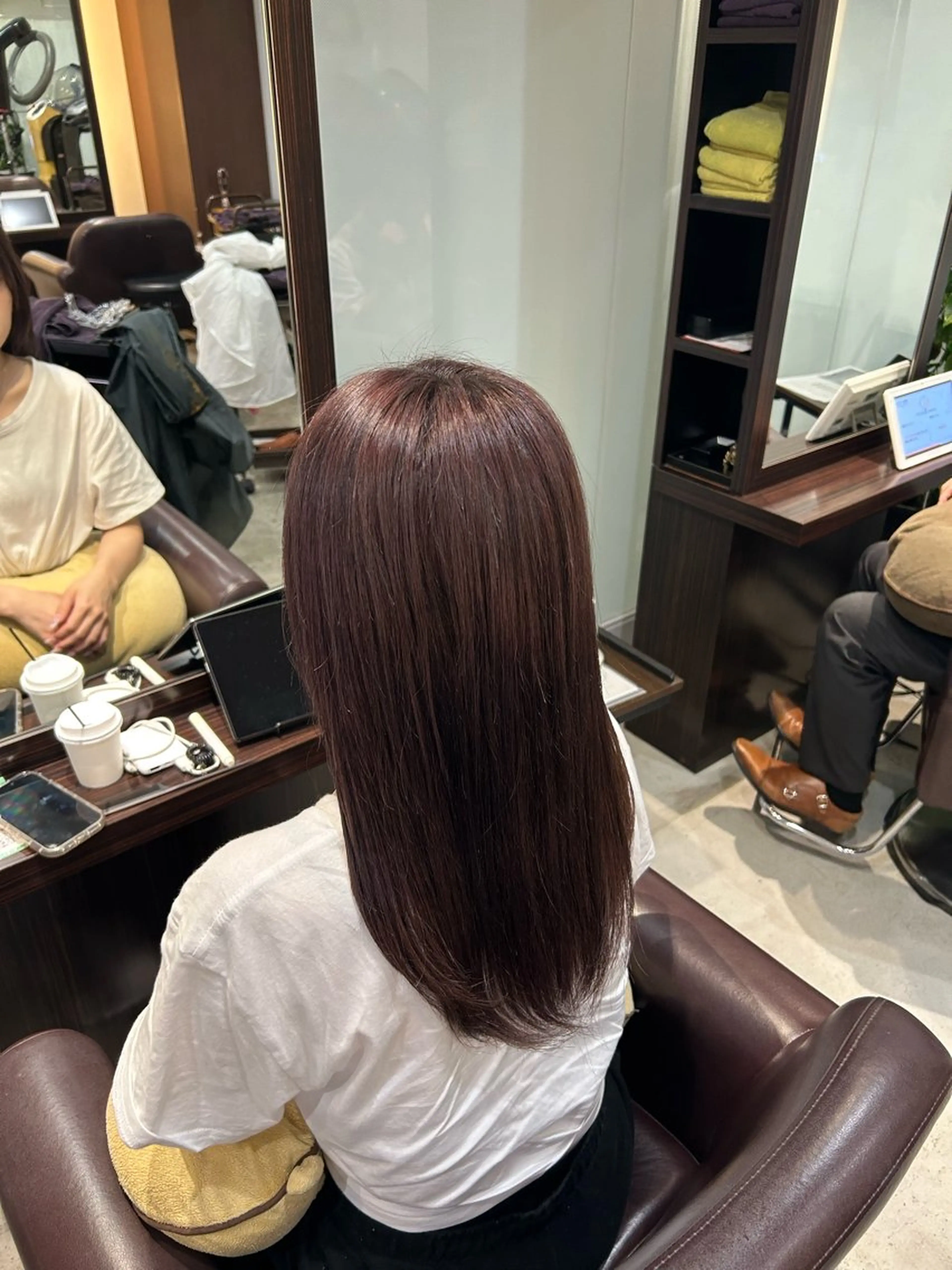 ミディアム カラー ブラウンカラー ラベンダーカラー 坂本奈都美 🎀のヘアスタイル