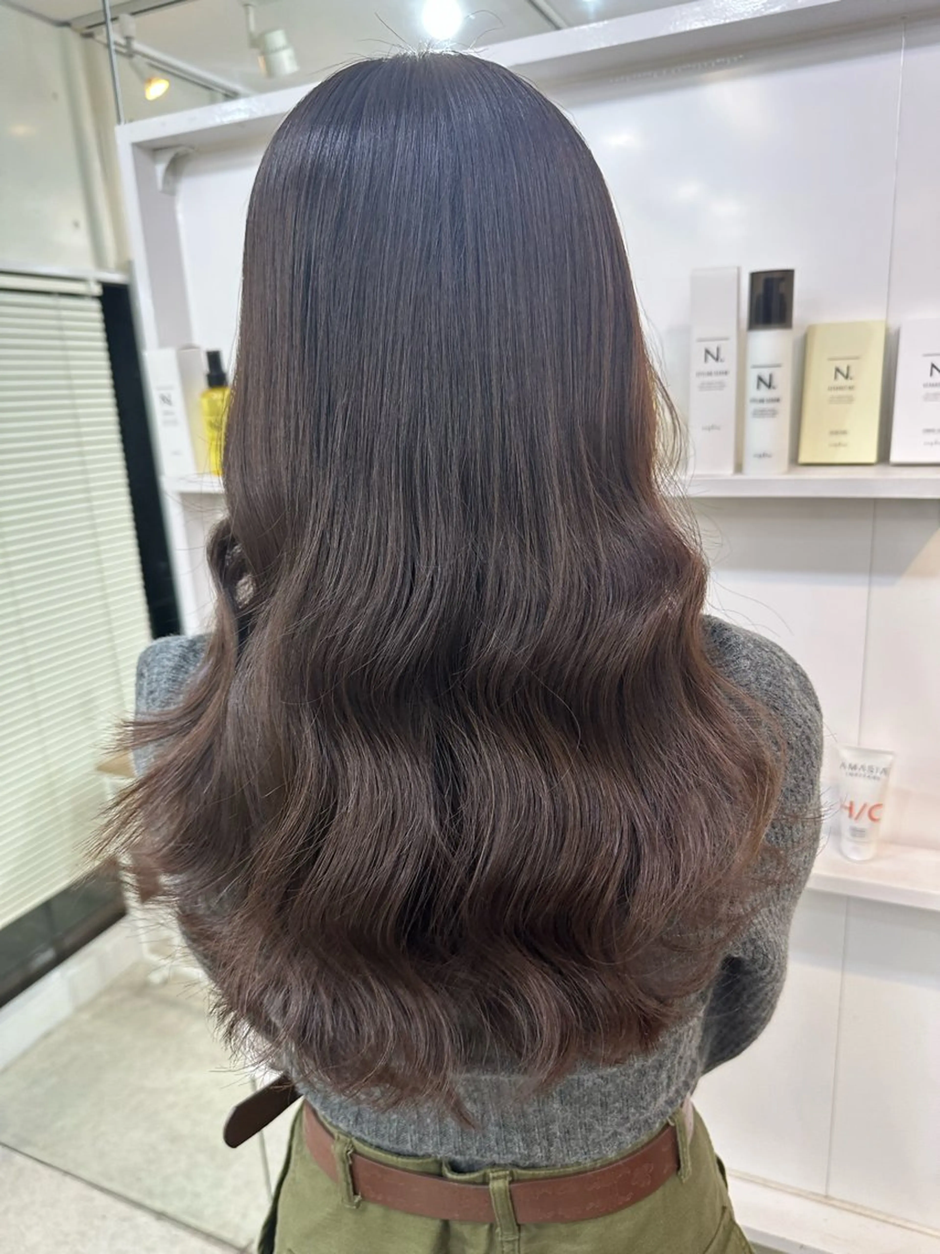 ロング カラー カット ヘアカラー トリートメント 髪質改善/レイヤー ストウシンゴのヘアスタイル