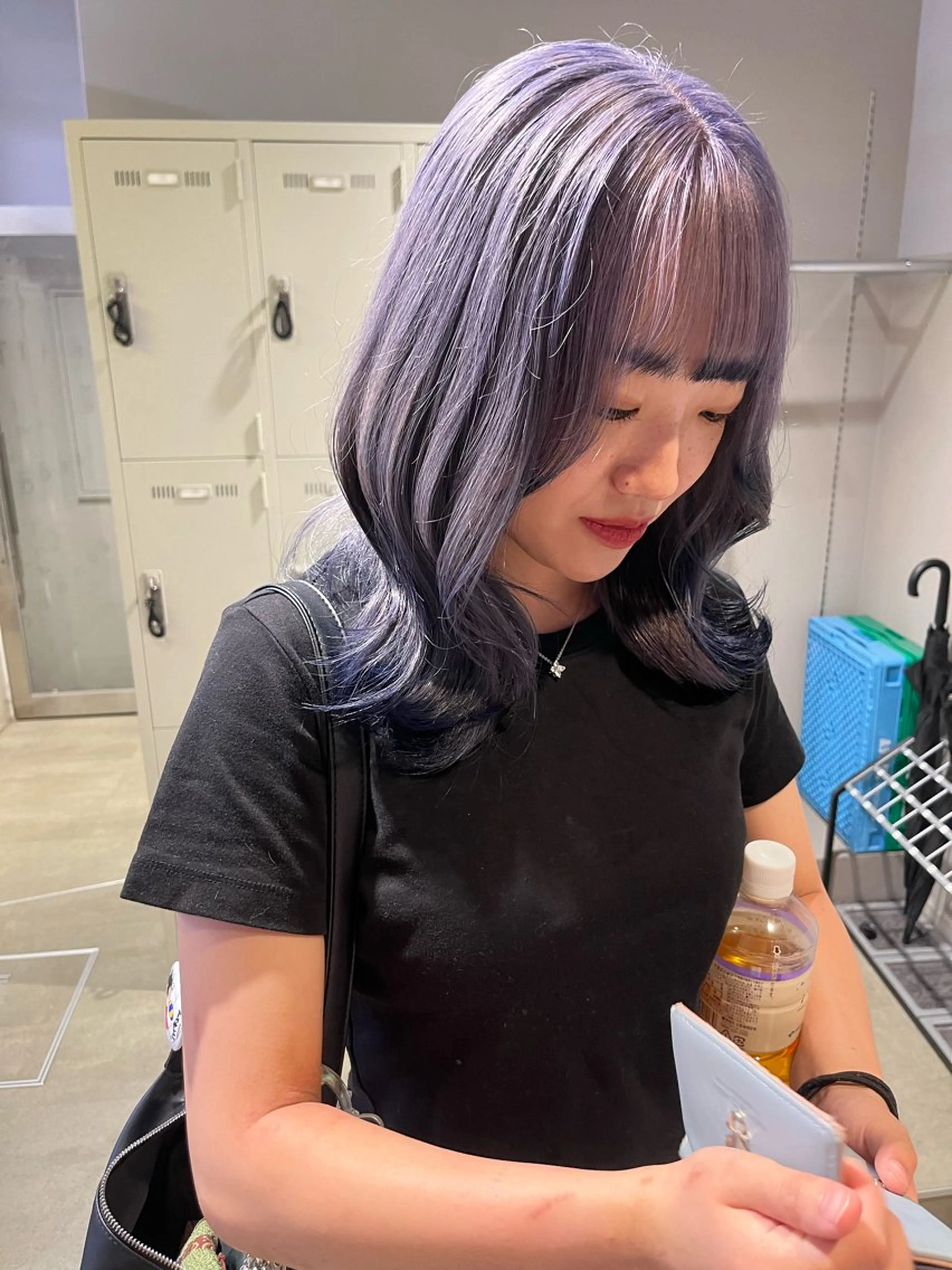 セミロング ヘアカラー トリートメント ヘッドスパ ヘアセット 寒色＆ブリーチ特化 寒色MiOのヘアスタイル