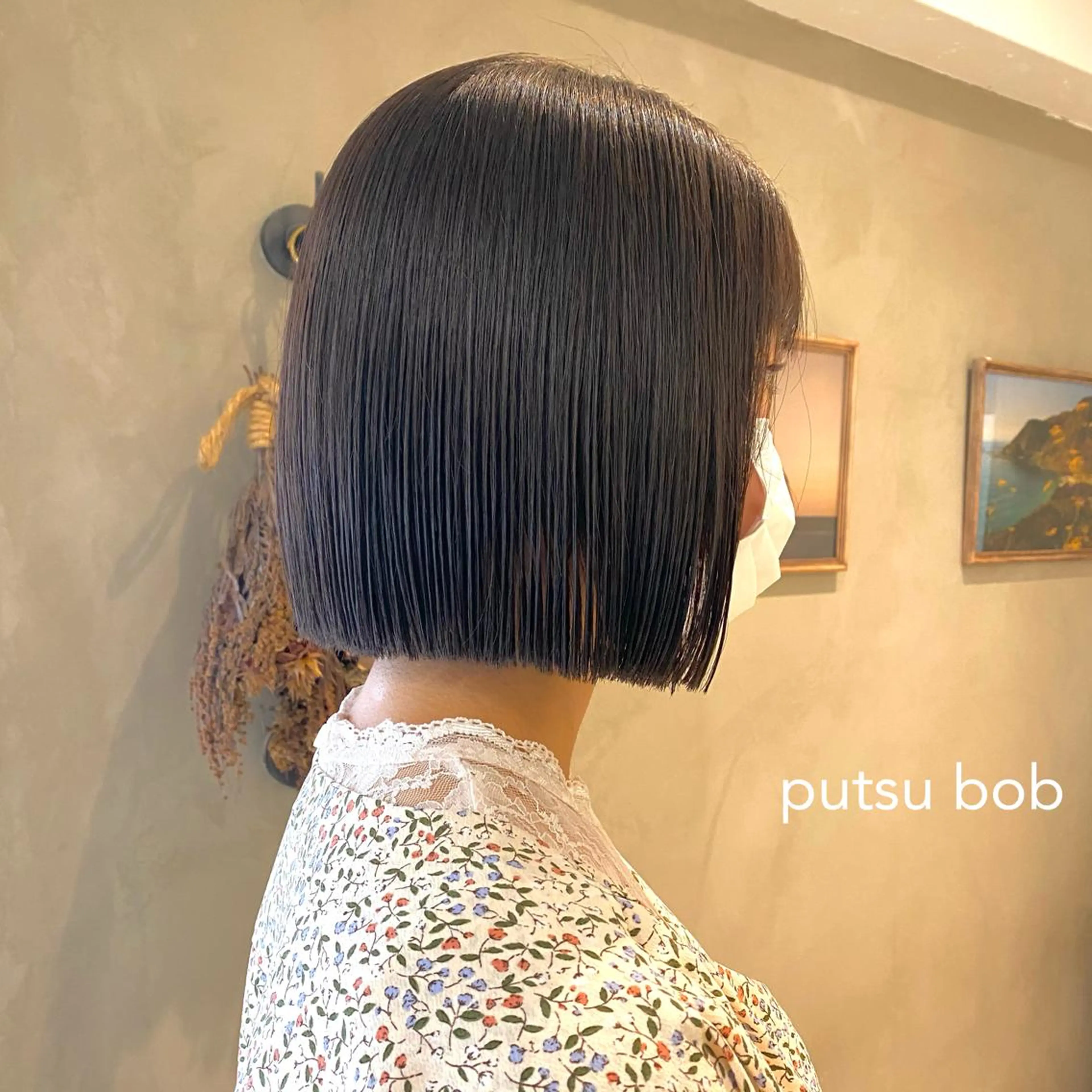 ミディアム ボブ&透明感カラー ♡TOMOEのヘアスタイル