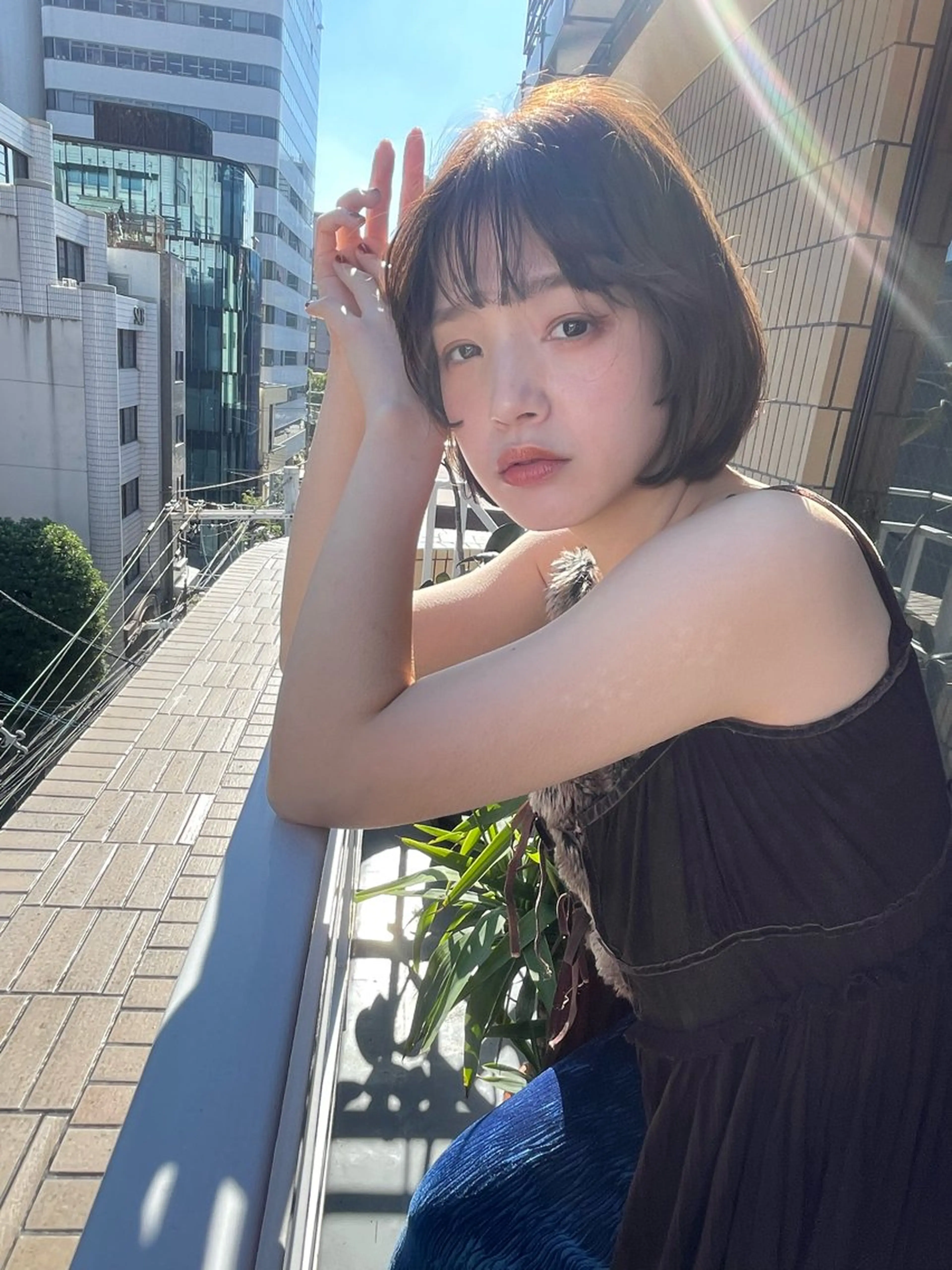 ショート カラー カット ヘアカラー トリートメント ショート/ボブ/ 心斎橋/宮脇美奈のヘアスタイル