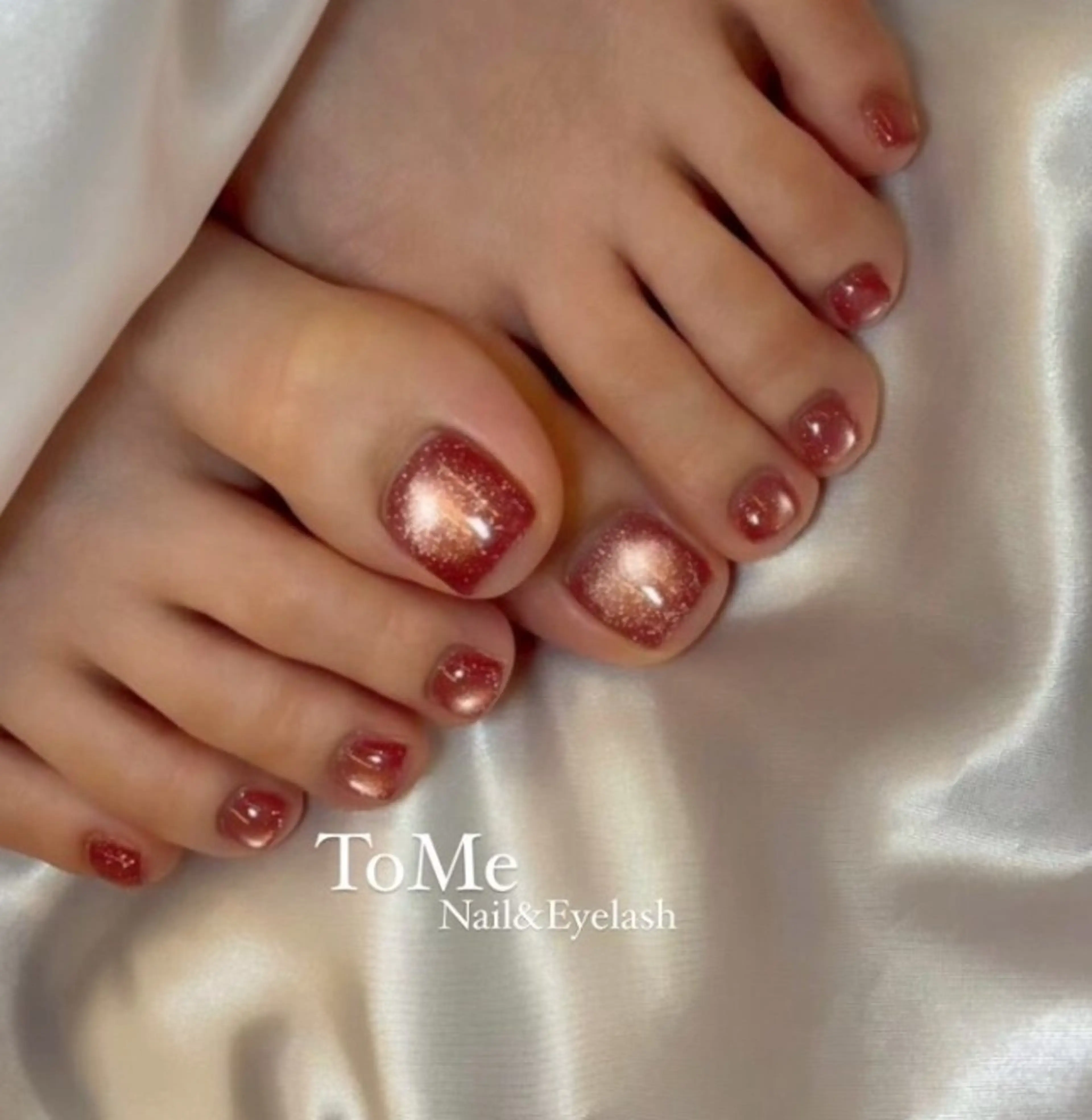 フットネイル(マグネットワンカラー)の写真