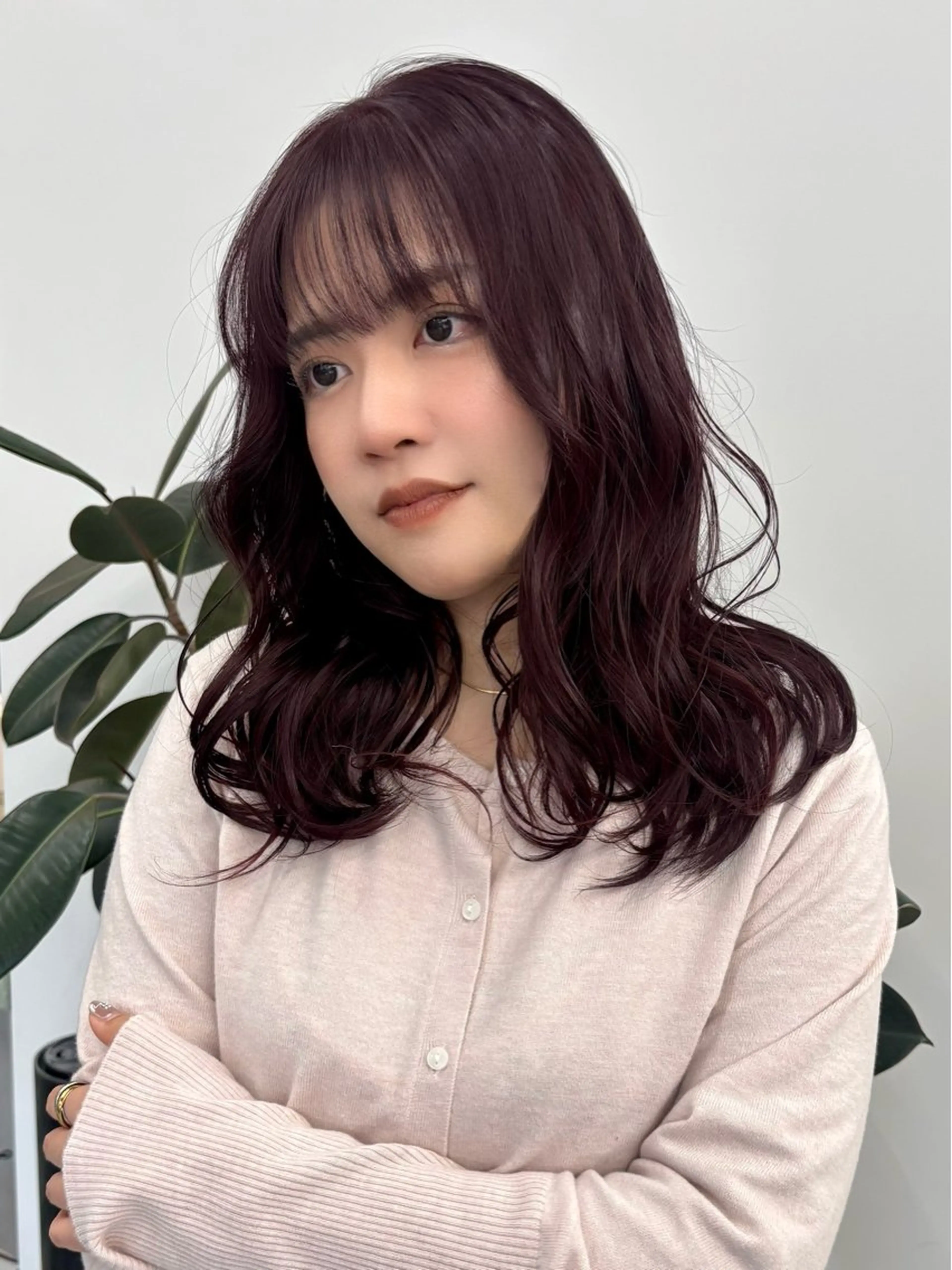 セミロング ヘアカラー トリートメント AYAKA/名古屋/ 栄/ボブ/透明カラーのヘアスタイル