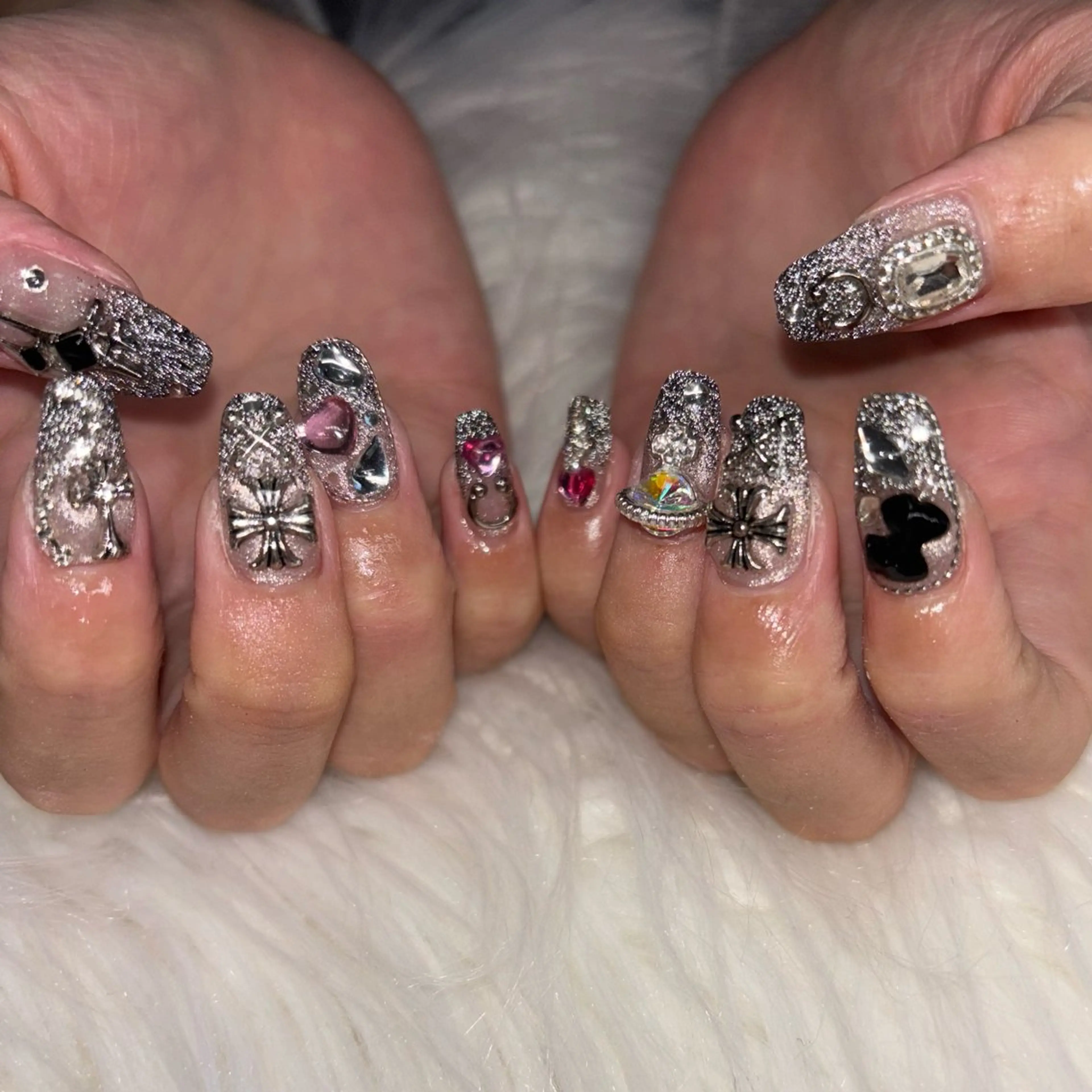 ネイル ハンドネイル RE💟N.NAIL ラテン系お姉さんのネイルデザイン