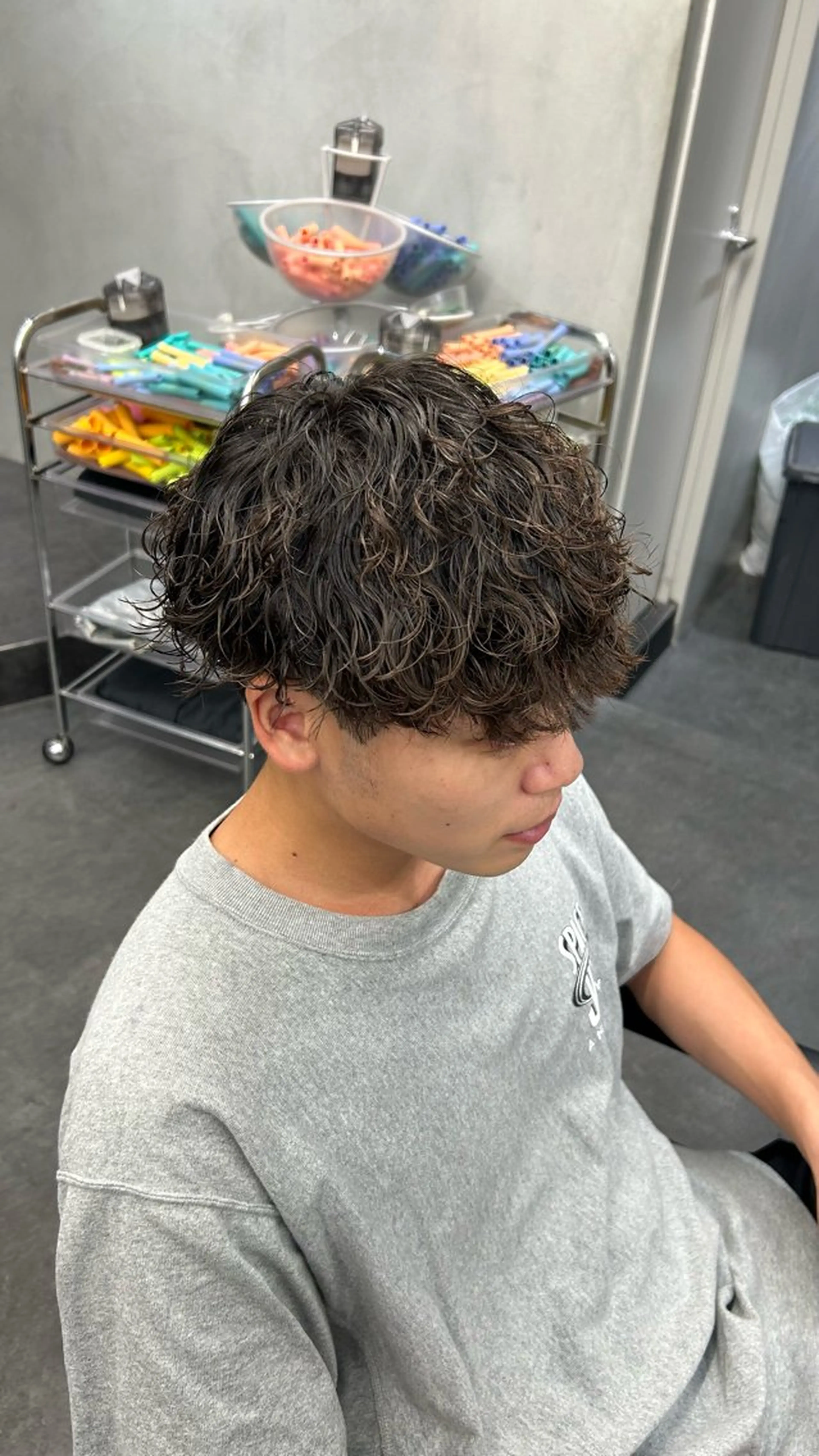 パーマ メンズ 藤平海音/fifth PARKのヘアスタイル