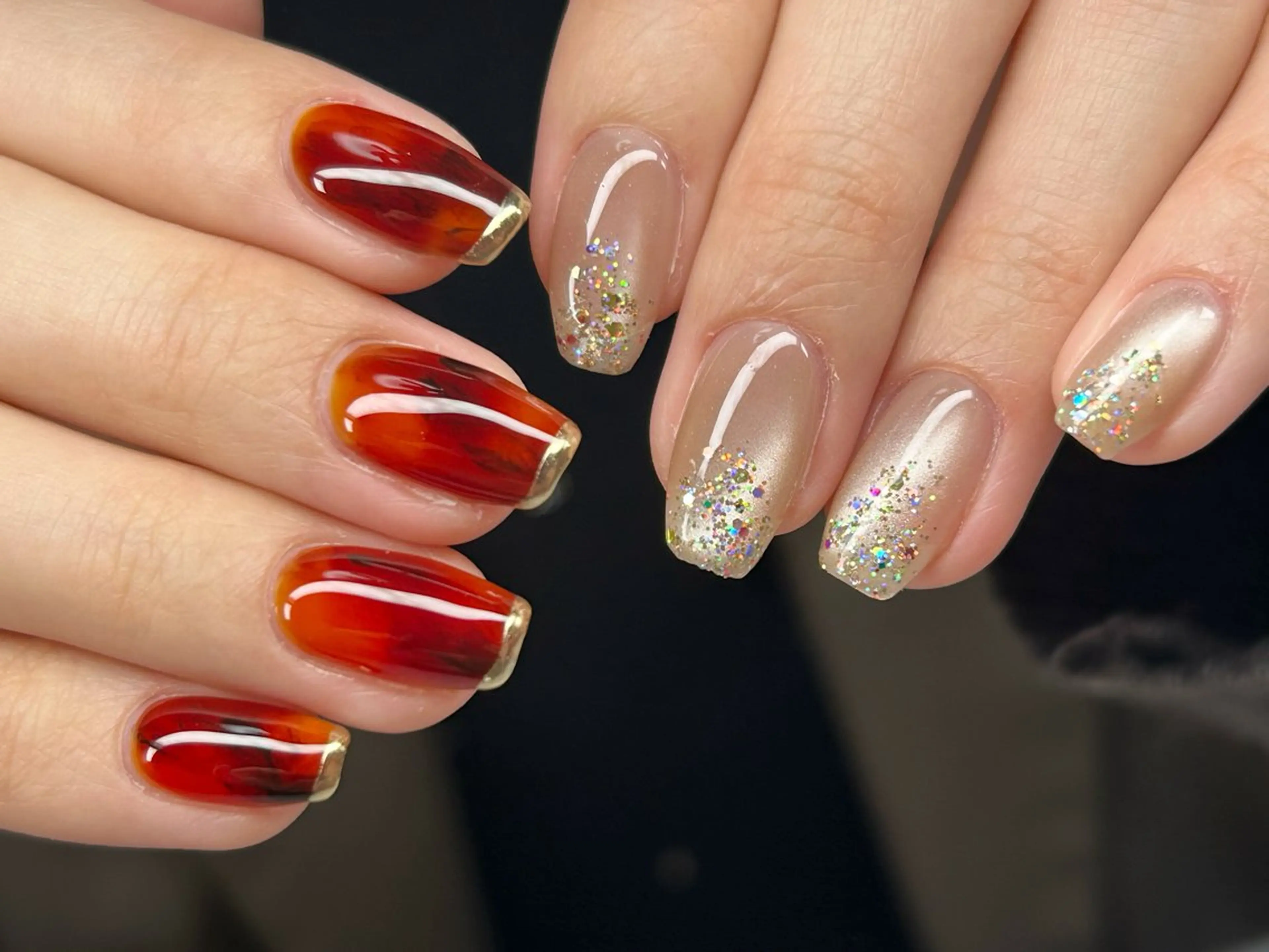 ネイル アートネイル チークネイル 成人式 入学式 長さ出し ハンドネイル Lino Nailのネイルデザイン