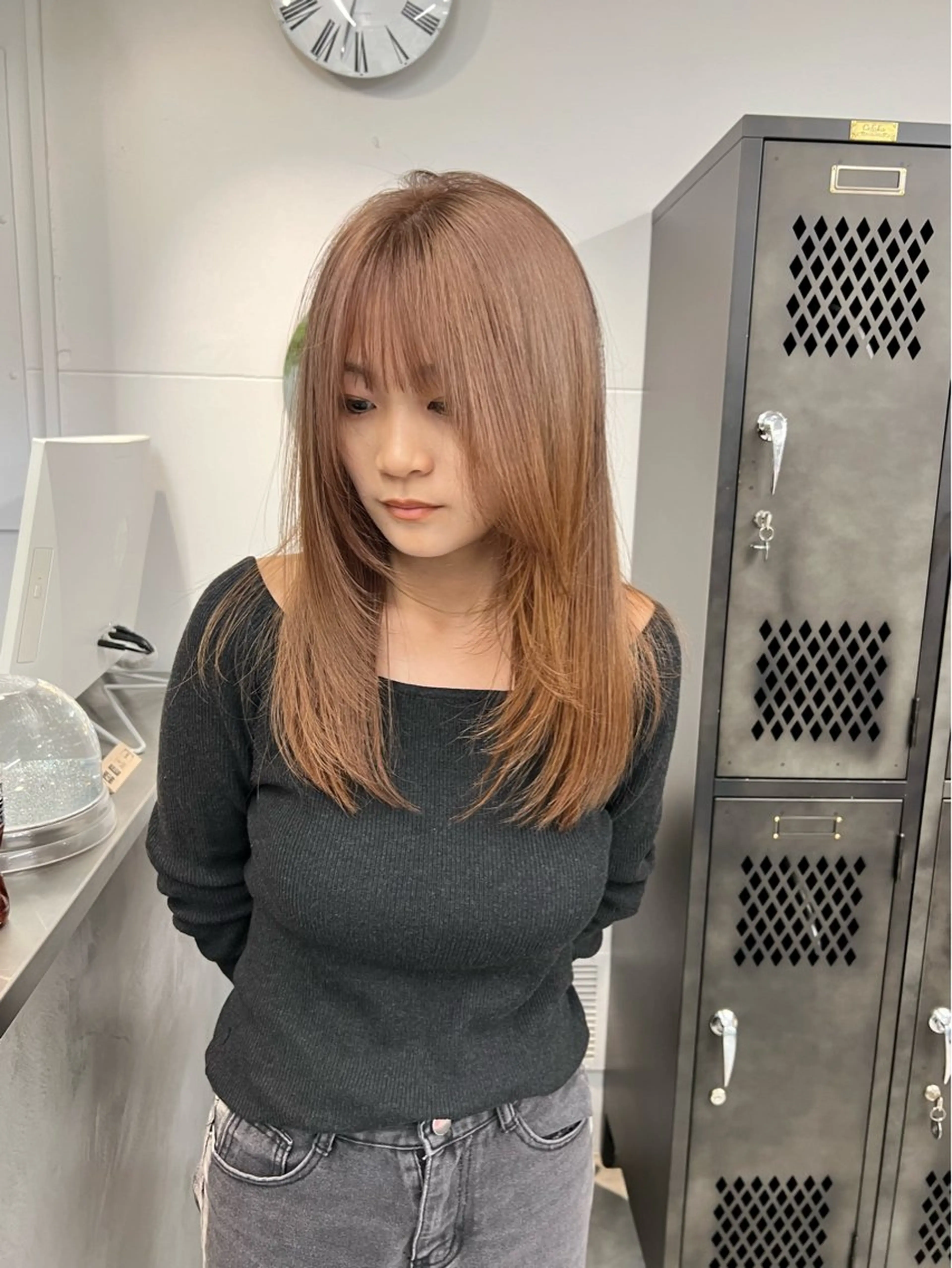 セミロング カラー カット ヘアカラー トリートメント 樫原裕二 /柔らかいカラーのヘアスタイル