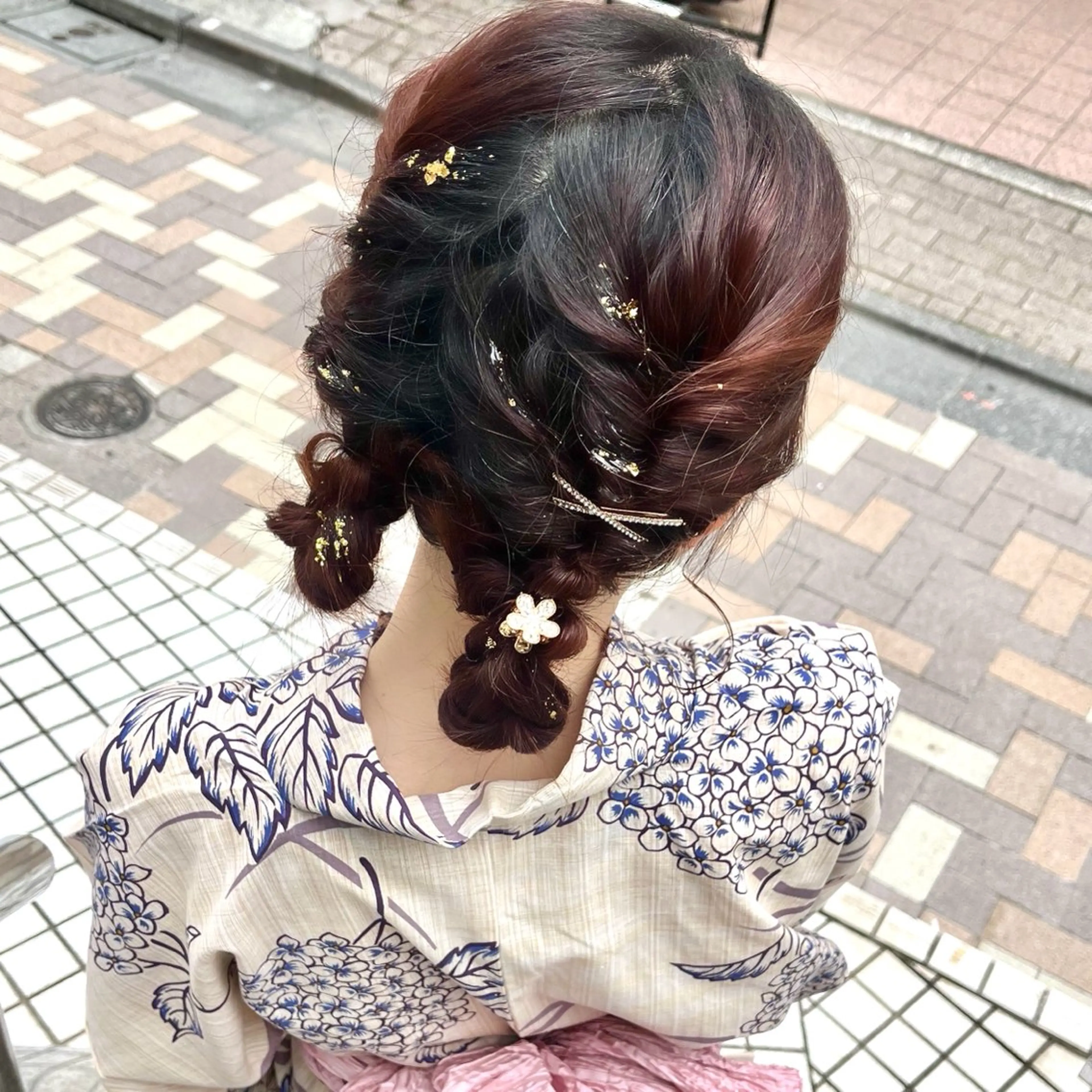 ヘアアレンジ 浴衣 Je suis heureuse Tres所属・早朝セット☀️ レイヤー/Momoのヘアスタイル