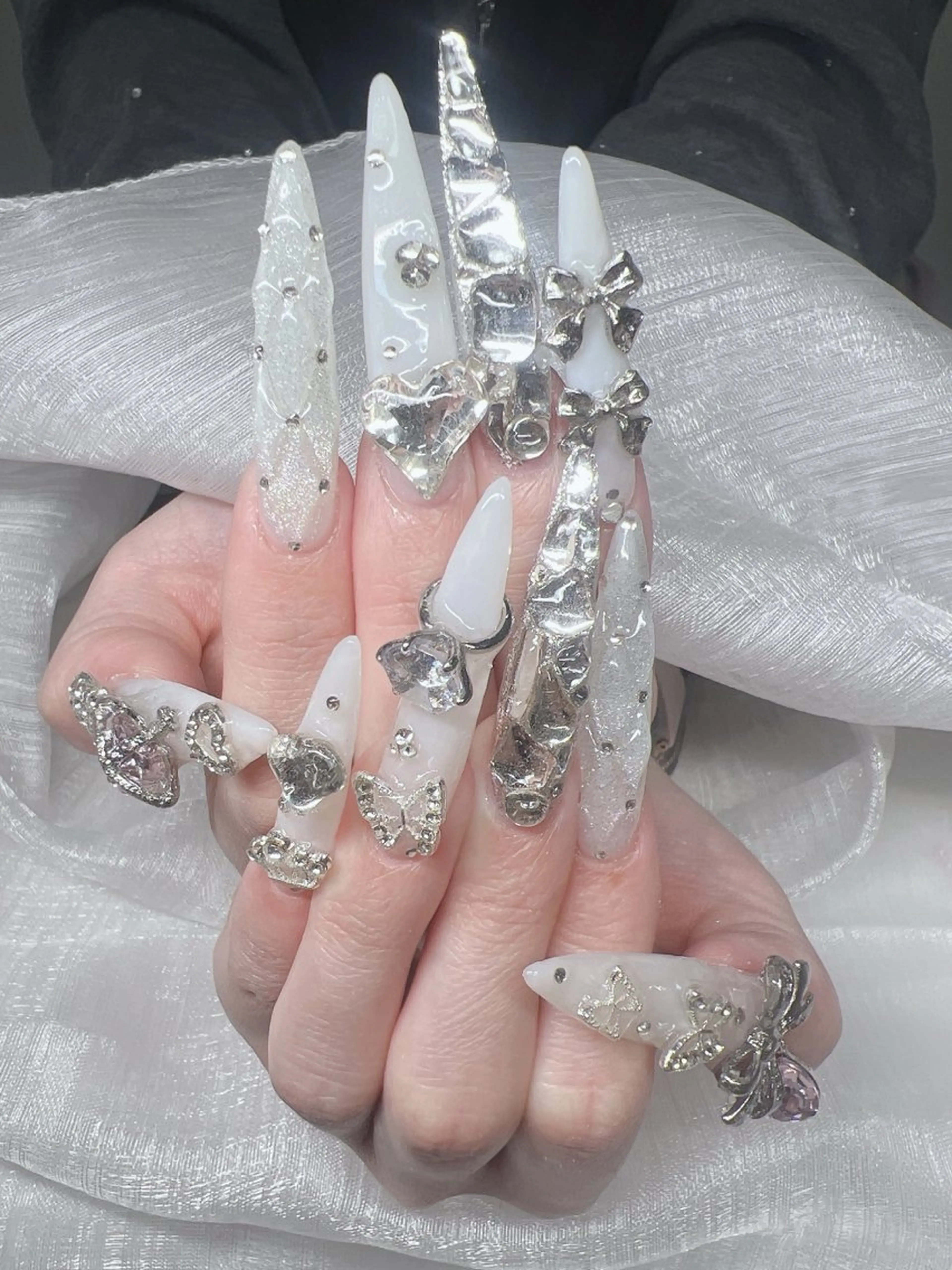 ネイル ハンドネイル Lee Nails チップ長さだし専門店のネイルデザイン