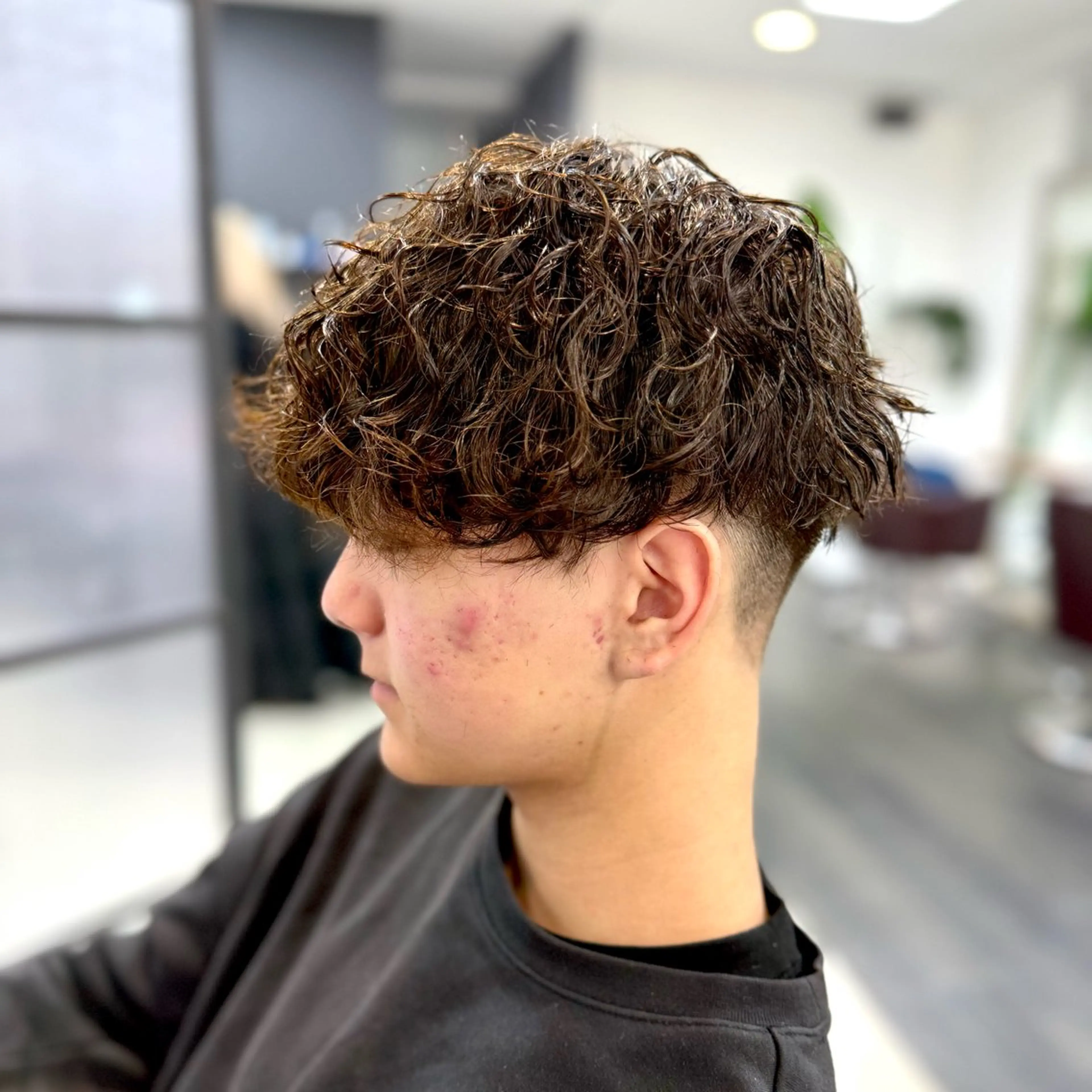 ショート パーマ メンズ 波巻きパーマ カット パーマ メンズパーマの達人 / タカシマダイスケのヘアスタイル