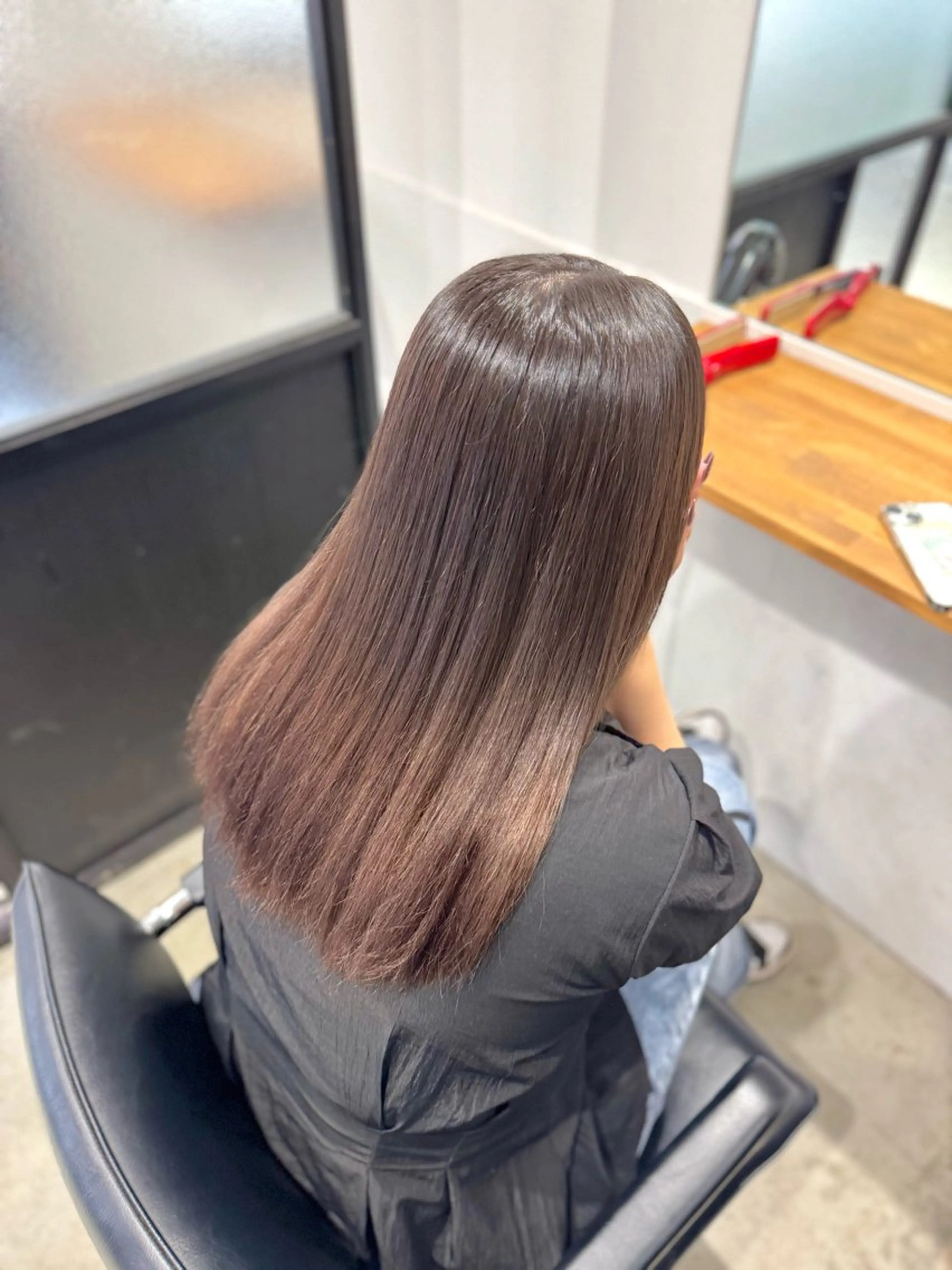 ロング 縮毛矯正 カット 縮毛矯正 トリートメント Ceaven 溝の口【セヴン】所属・ツヤツヤ縮毛矯正 men'sカット小山のヘアスタイル