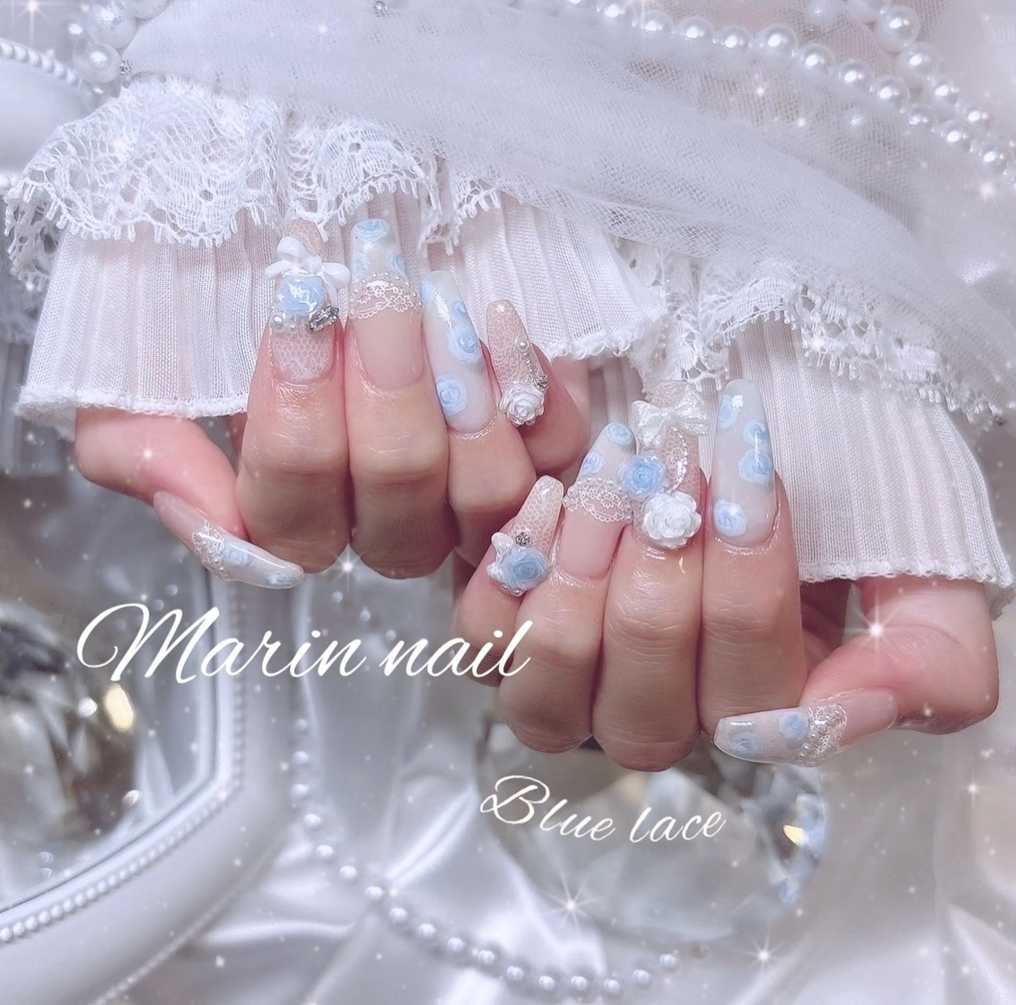 ネイル アートネイル 持ち込み 春ネイル ハンドネイル Marin nailのネイルデザイン