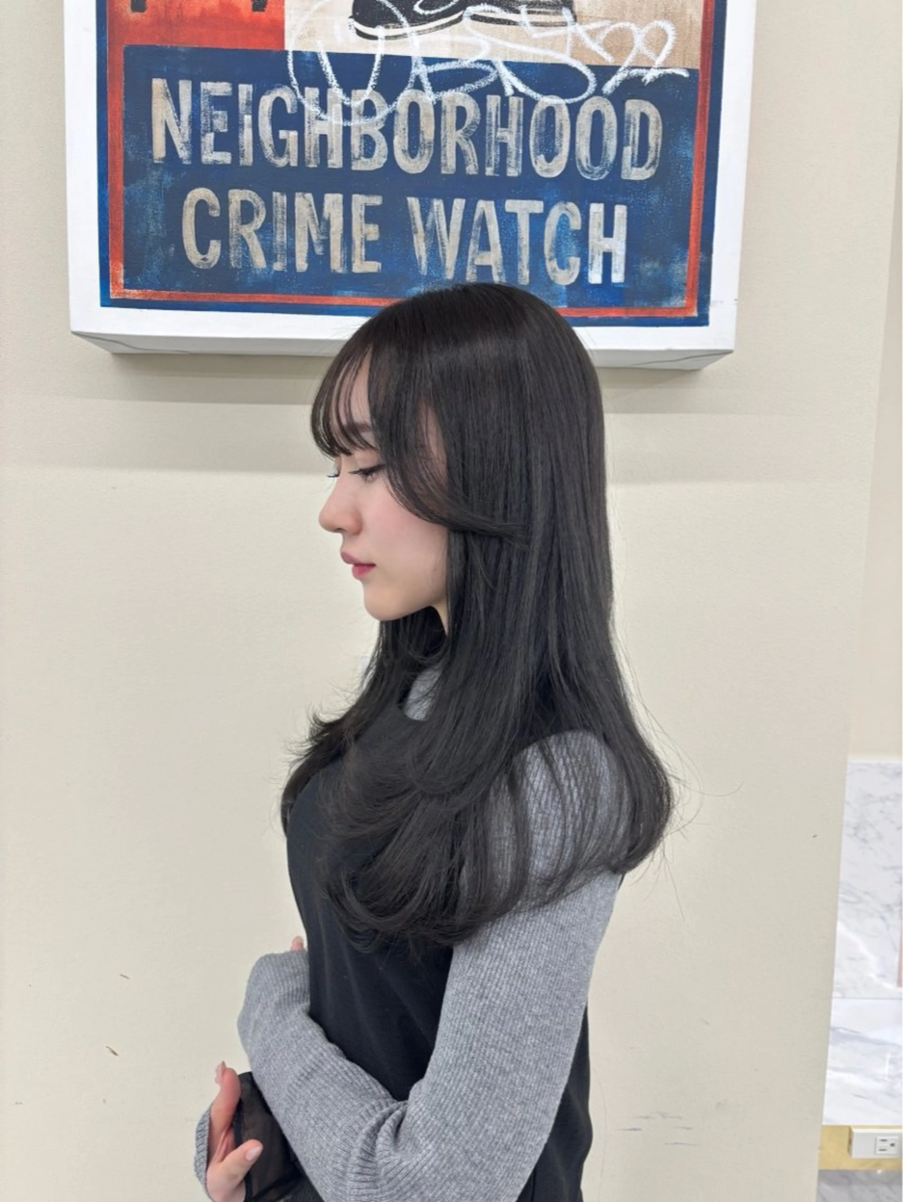 ロング カット ヘアカラー トリートメント レイヤーカット/髪質 改善/momo🎀のヘアスタイル