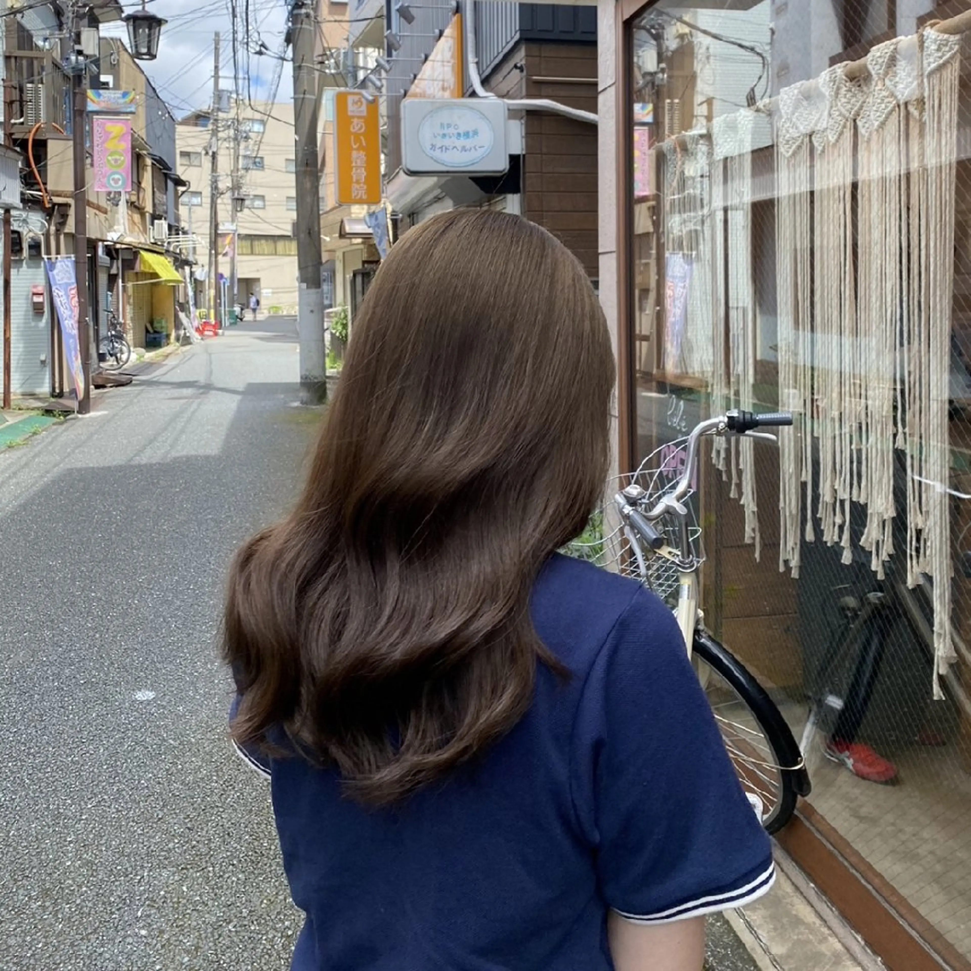 カラー ロング 透明感カラー ❁︎NOAN❁︎ レイヤーカットのヘアスタイル