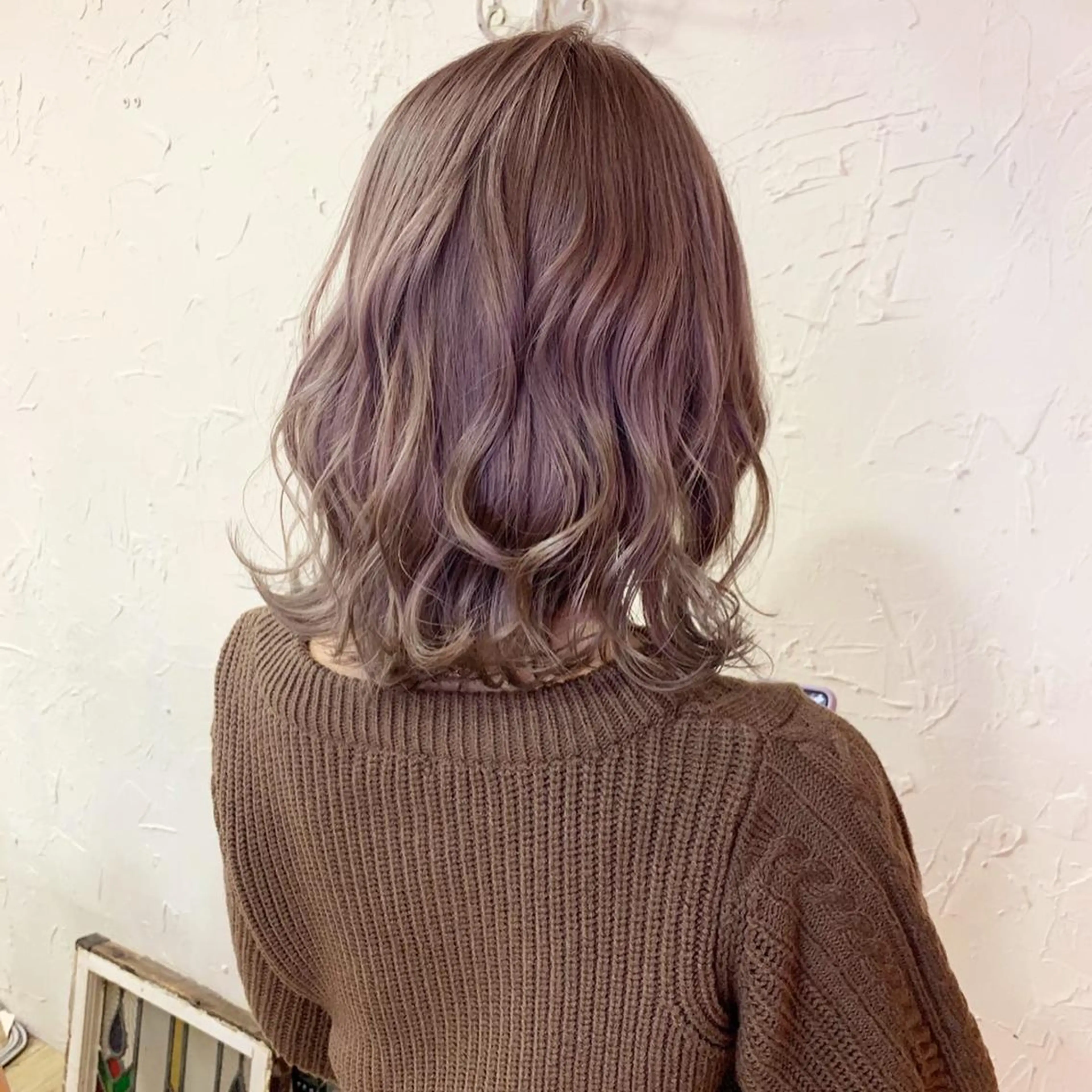 ミディアム カラー 映える顔周りカット ♥️韓国ヘア"ちぇるのヘアスタイル