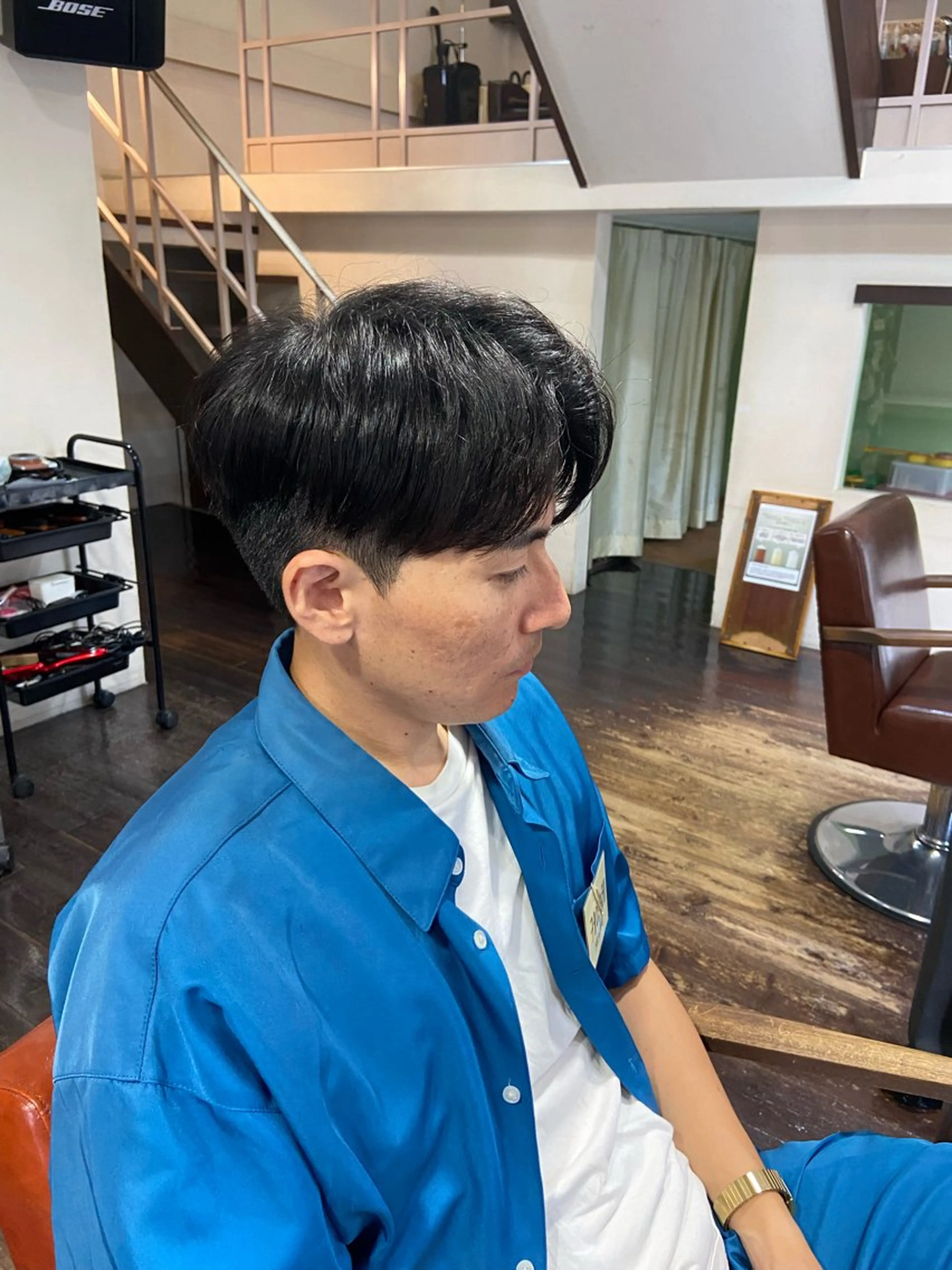 パーマ メンズ ダウンパーマ メンズパーマ AIRFLOW所属・韓国ヘア ユイカのヘアスタイル