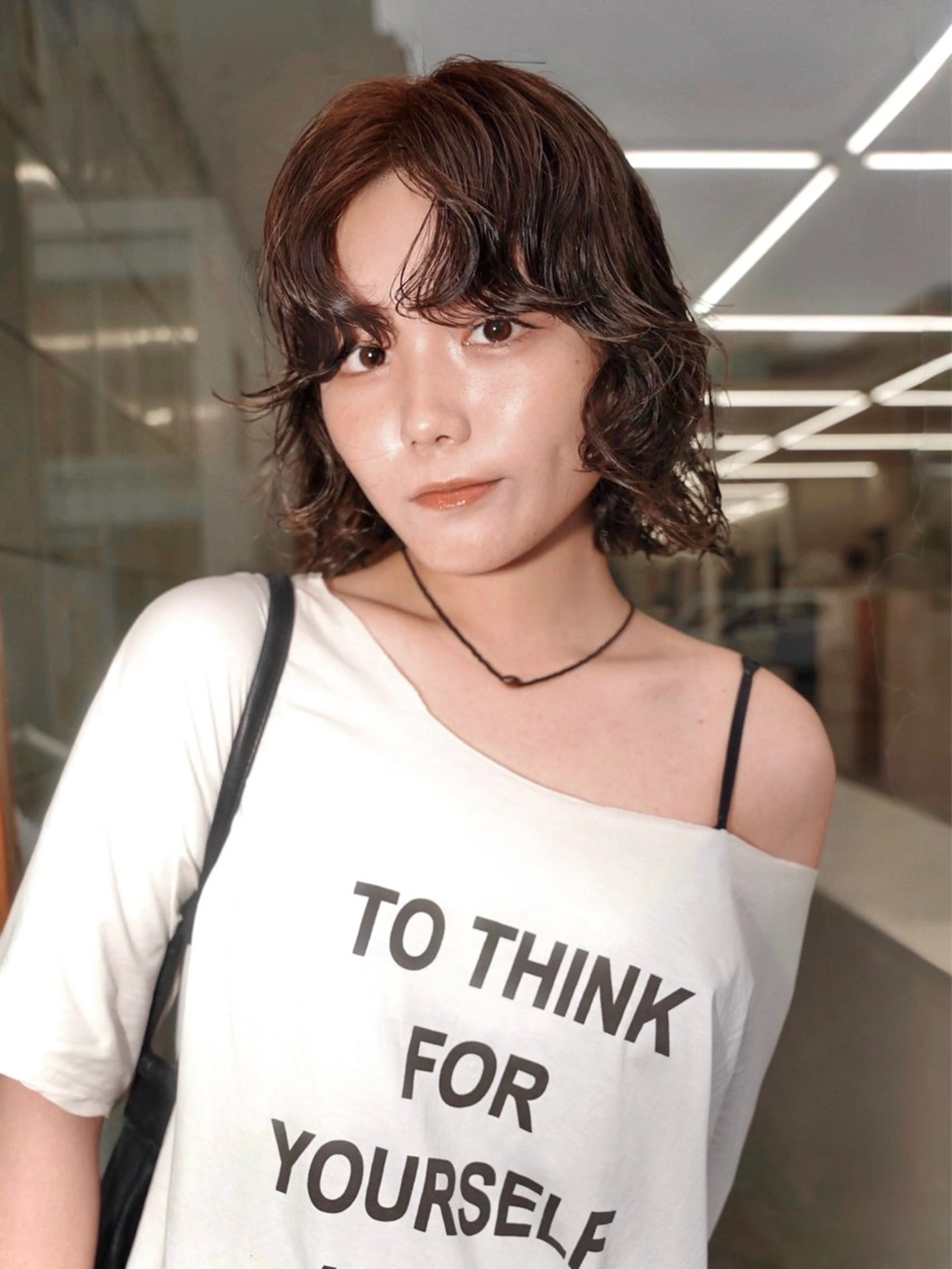 ショート カラー 透明感カラー カット ヘアカラー パーマ ミルクティーレイヤー Kaito🐩/栄のヘアスタイル