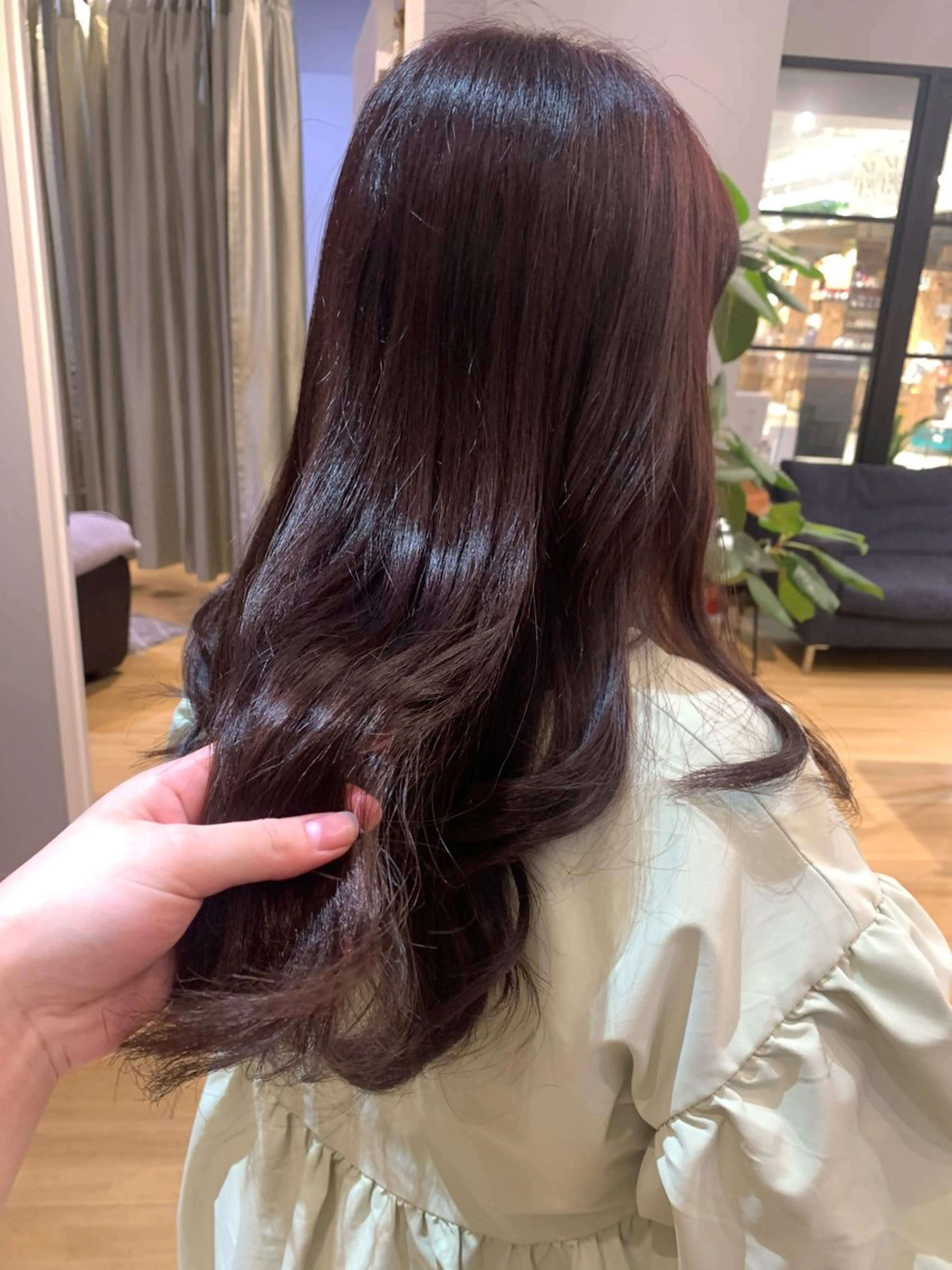 カラー ブラウンカラー 透明感カラー ピンクカラー 田中 優菜のヘアスタイル