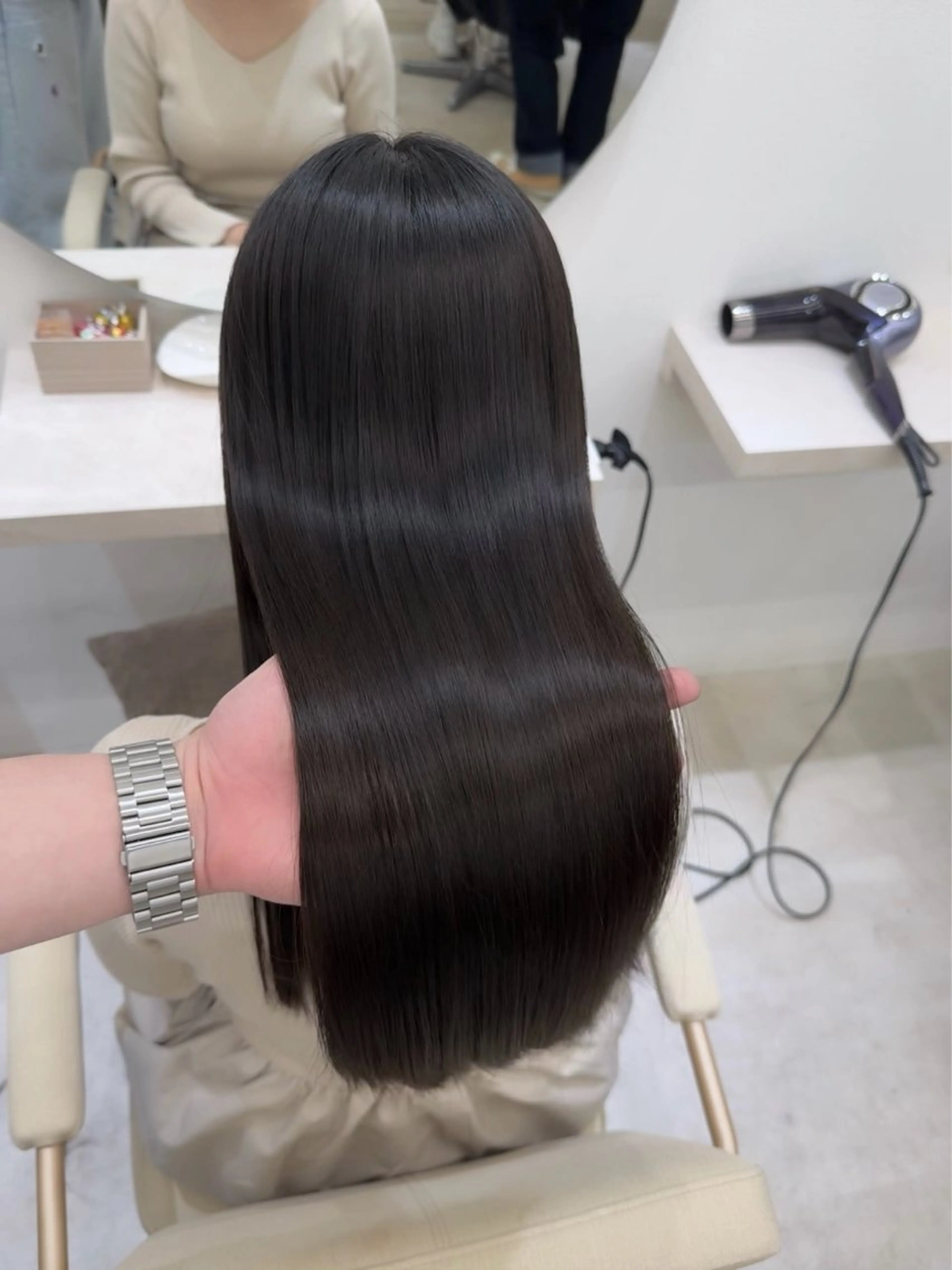 ロング カット ヘアカラー 縮毛矯正 トリートメント 髪質改善×縮毛矯正 Core 片山健太のヘアスタイル