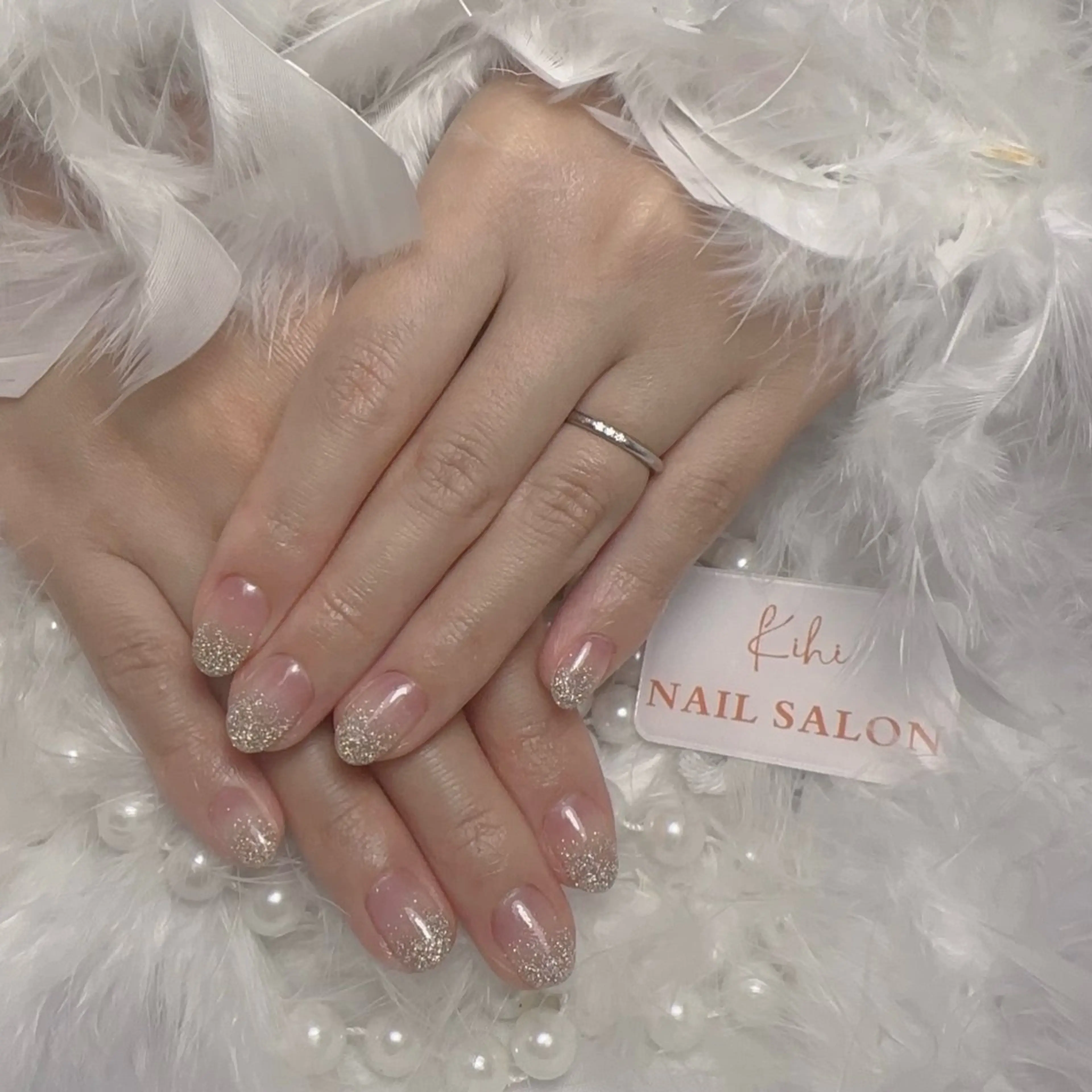 ネイル アートネイル フレンチネイル ジェルネイル グラデーション 韓国ネイル ハンドネイル ハンドケア さくら💮💮 【オフ無料】のネイルデザイン