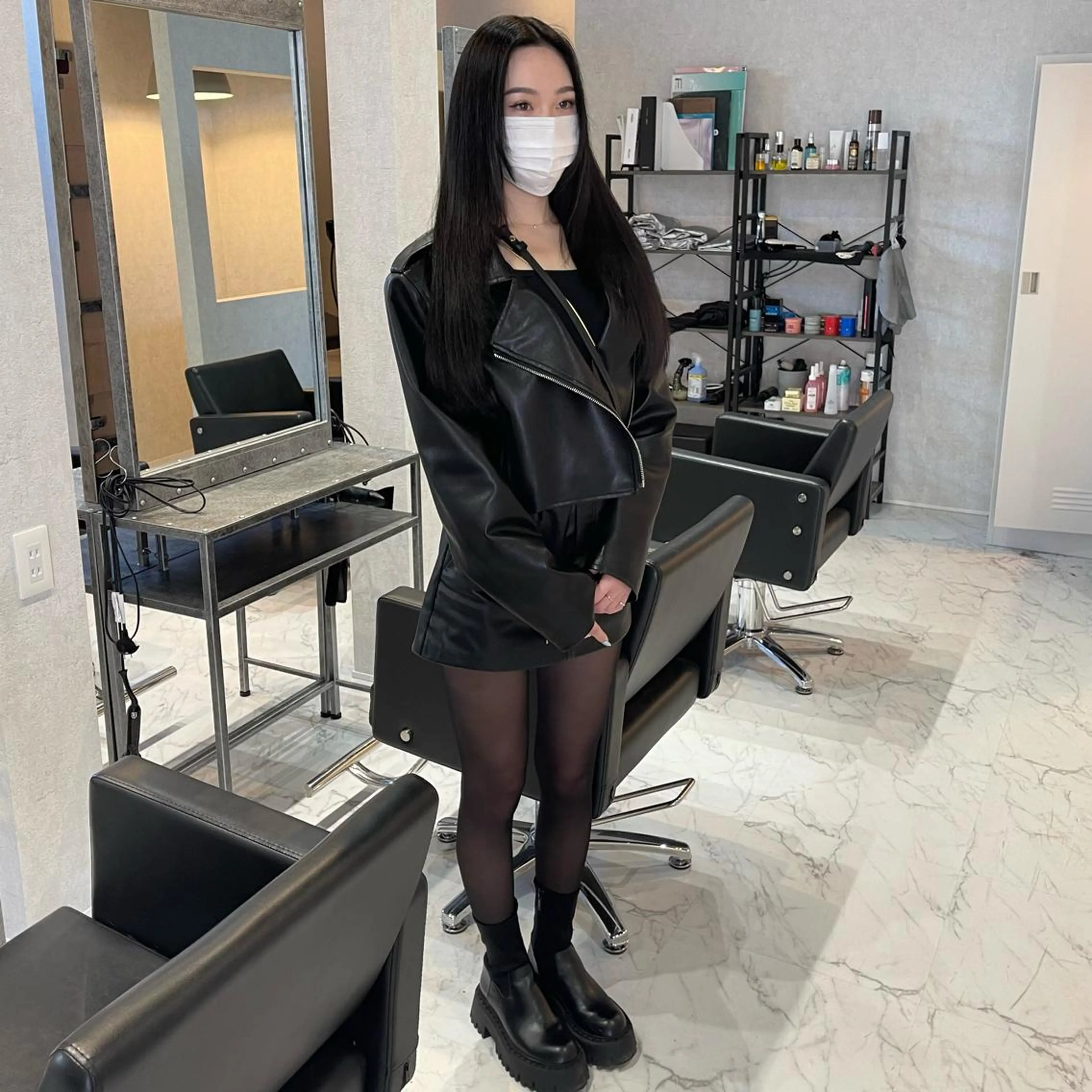 セミロング 外国人風カラー ハイライト レイヤーカット カット アンドウ ユウ/ レイヤーカット/韓国のヘアスタイル