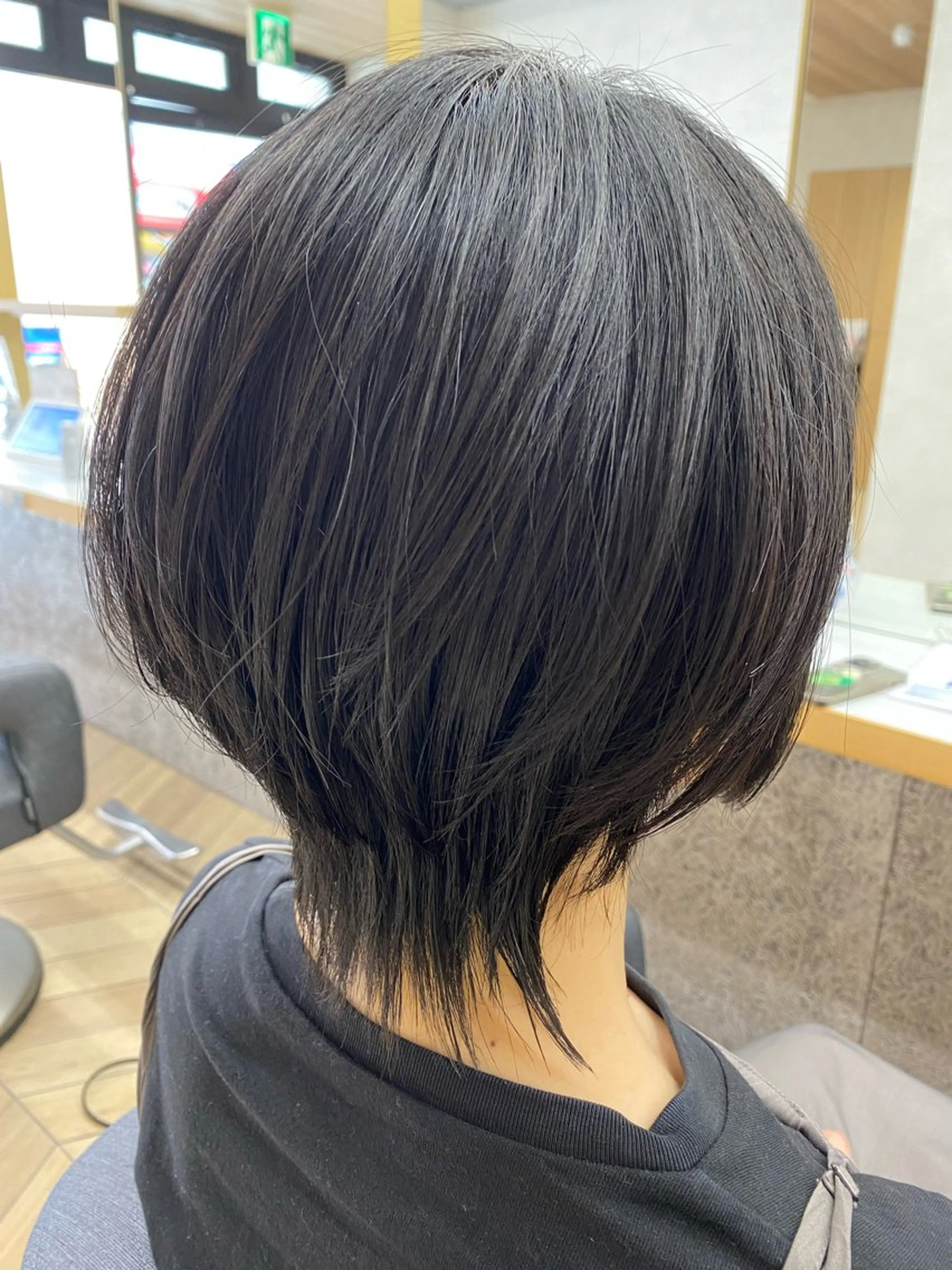 ショート パーマ カット 縮毛矯正 トリートメント ショート/似合わせ/ オクズミ ジュンのヘアスタイル