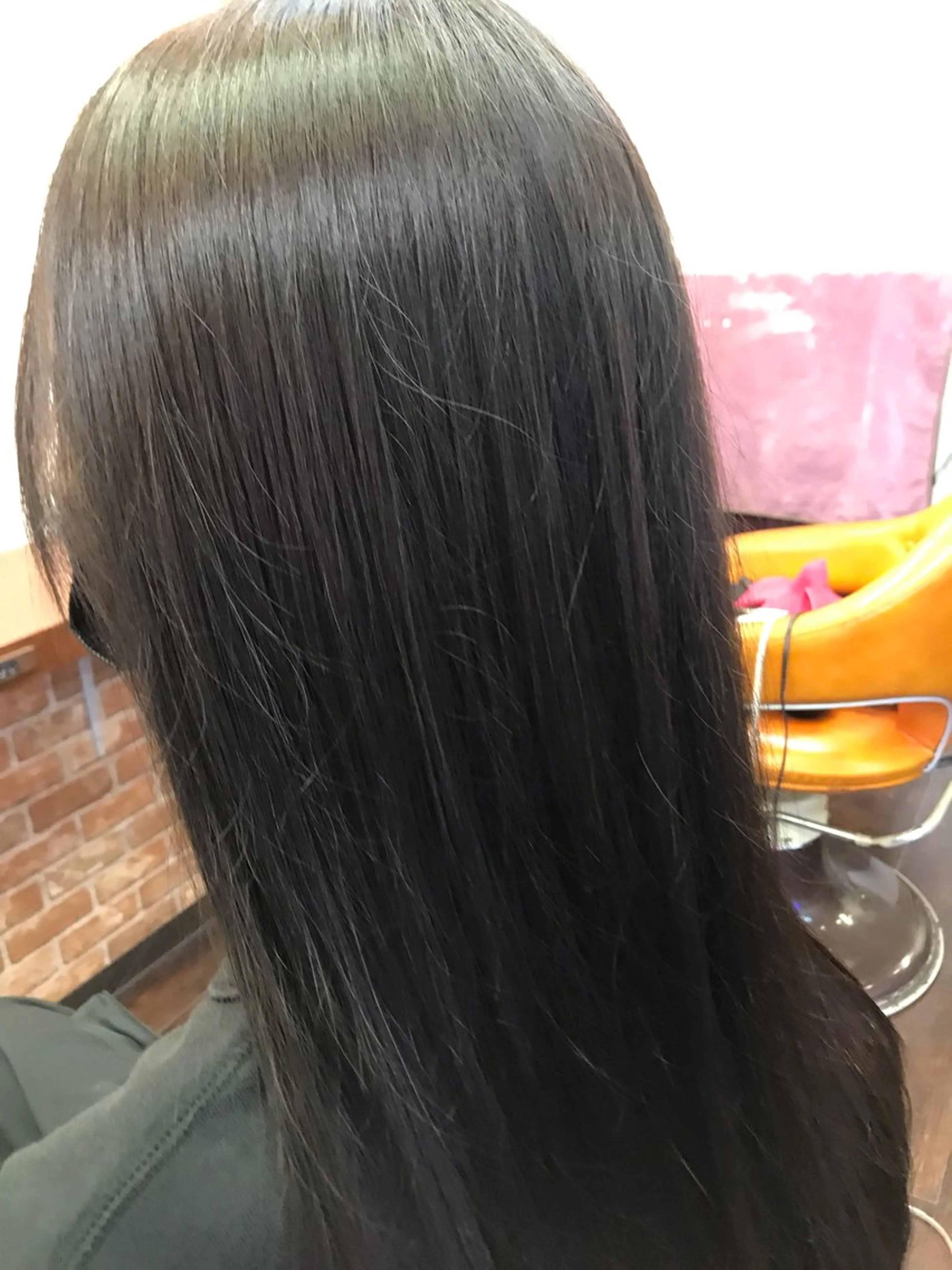 ロング パーマ カット 縮毛矯正 トリートメント 桧山 真のヘアスタイル