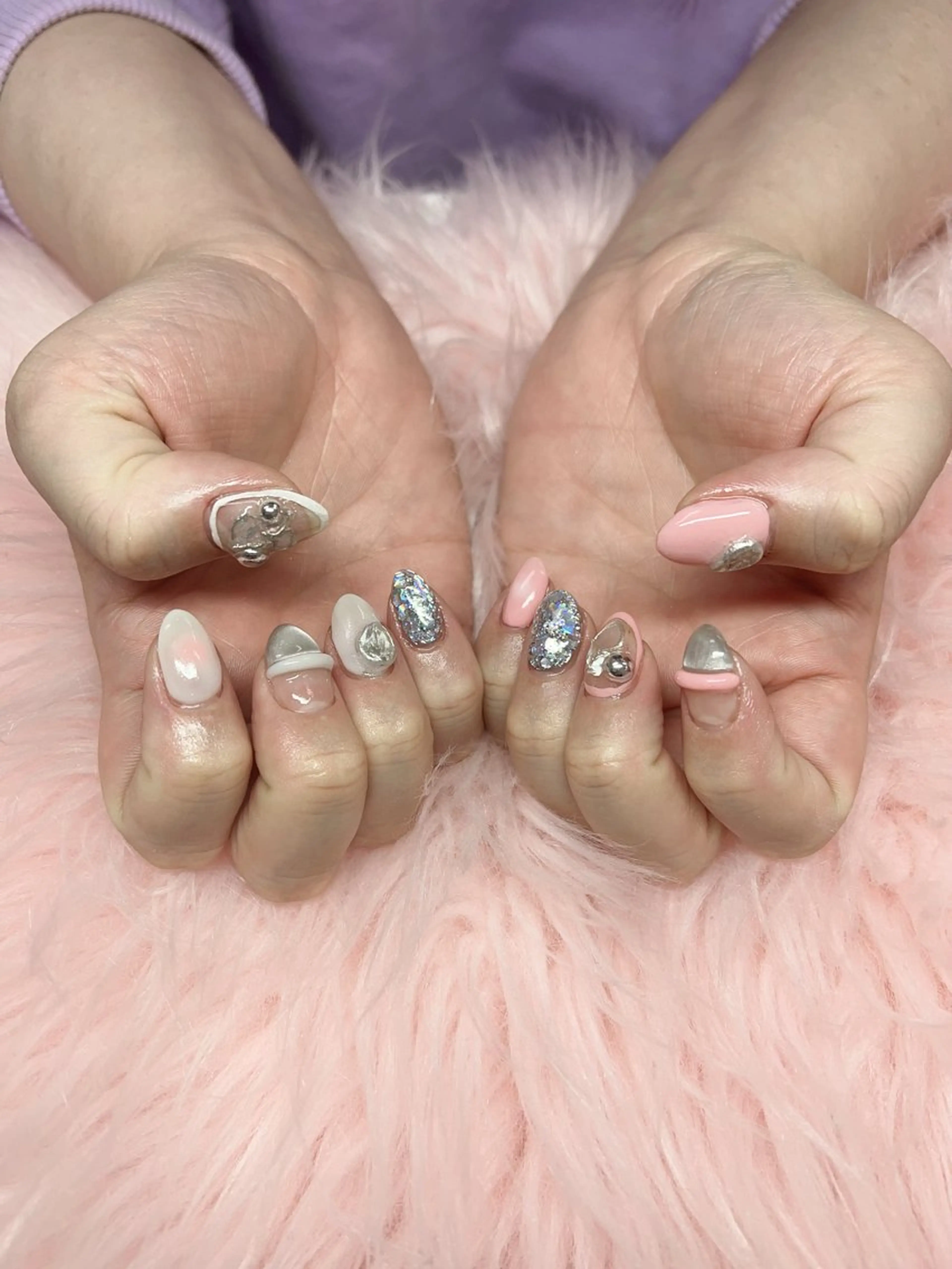 ネイル ハンドネイル ハンドケア 💜MIYA nail川崎店のネイルデザイン