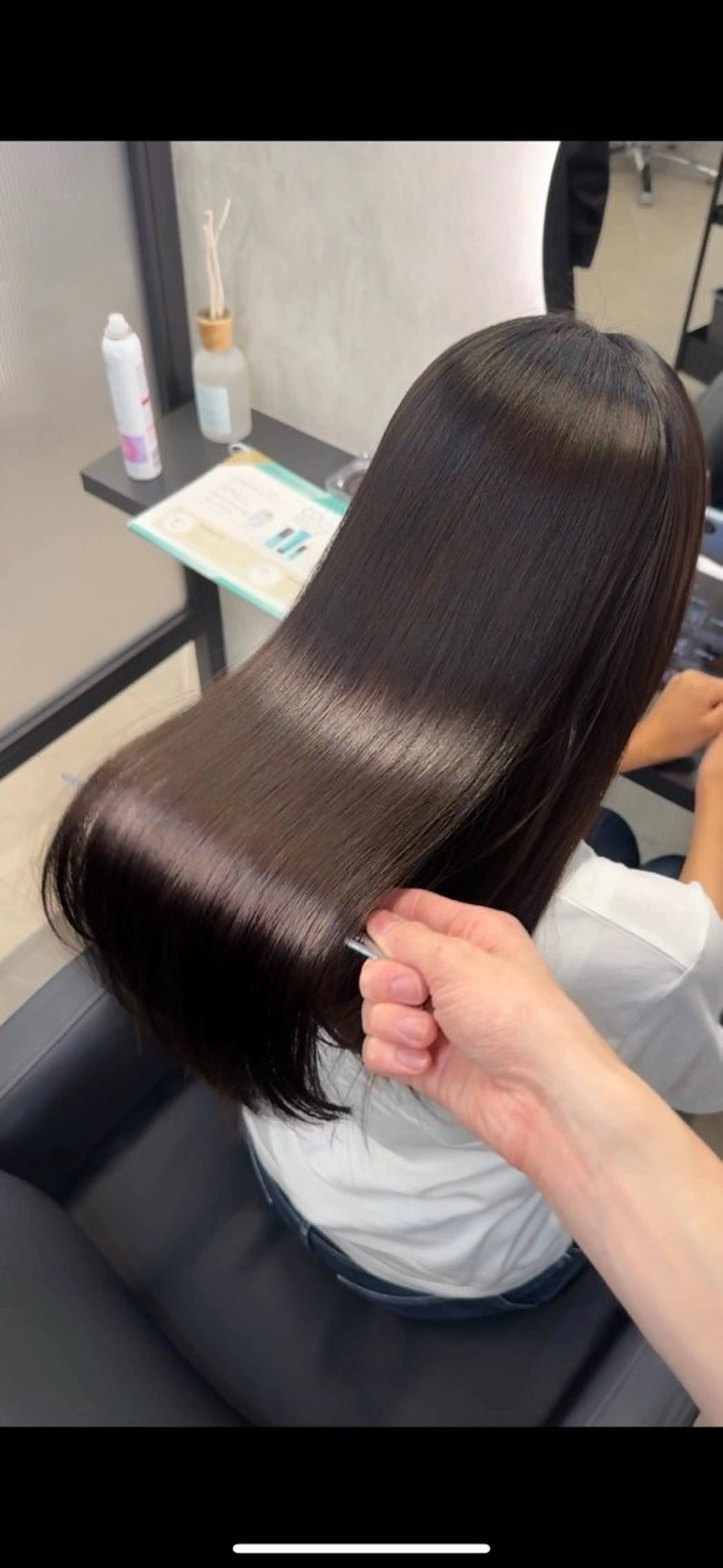 ロング カラー ヘアアレンジ カット ヘアカラー 縮毛矯正 新宿 /髪質改善/ 縮毛矯正/ヒュウガのヘアスタイル