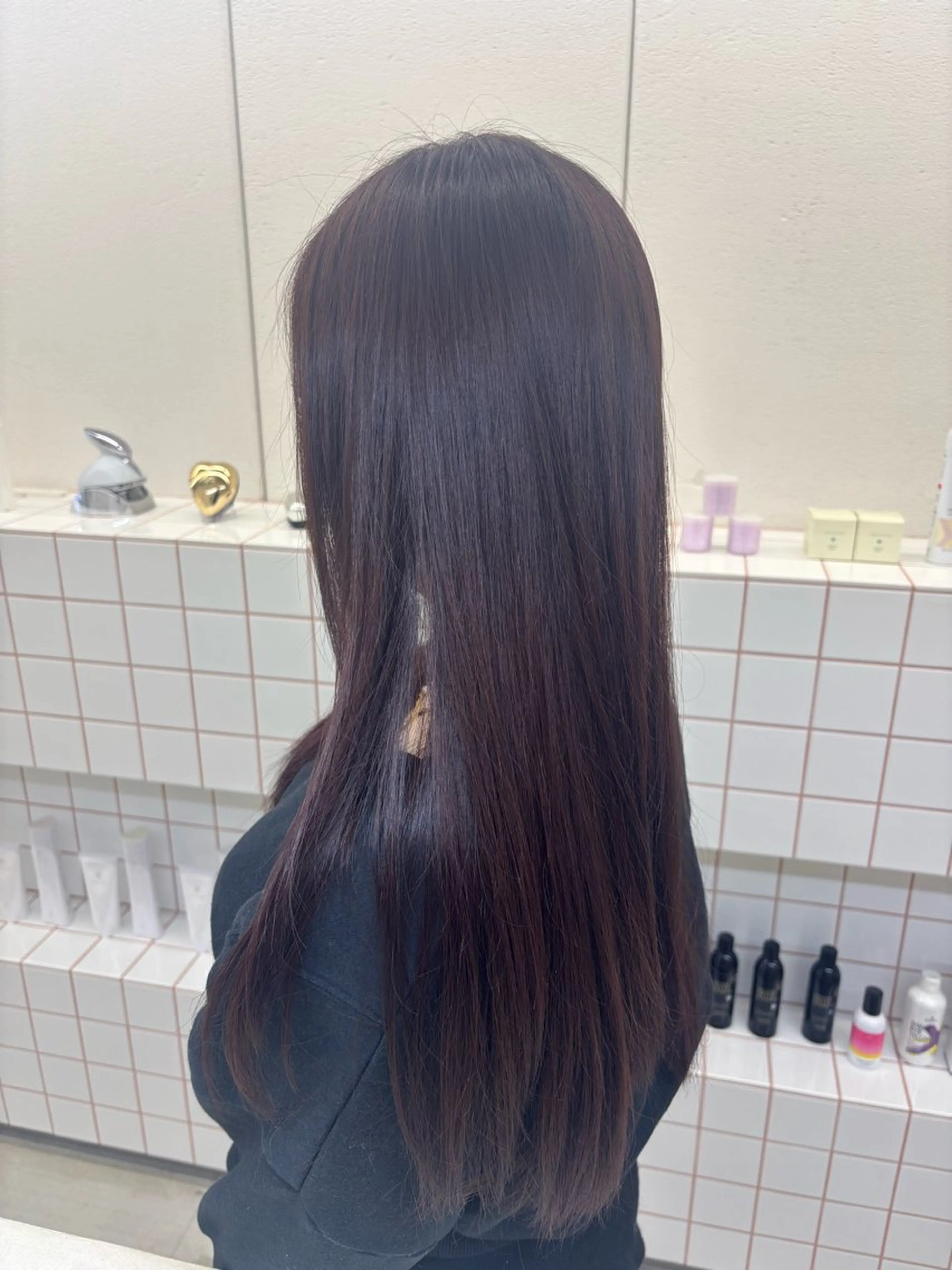 ロング カラー ヘアカラー トリートメント 🌷花屋併設🌷 岡本明日実のヘアスタイル