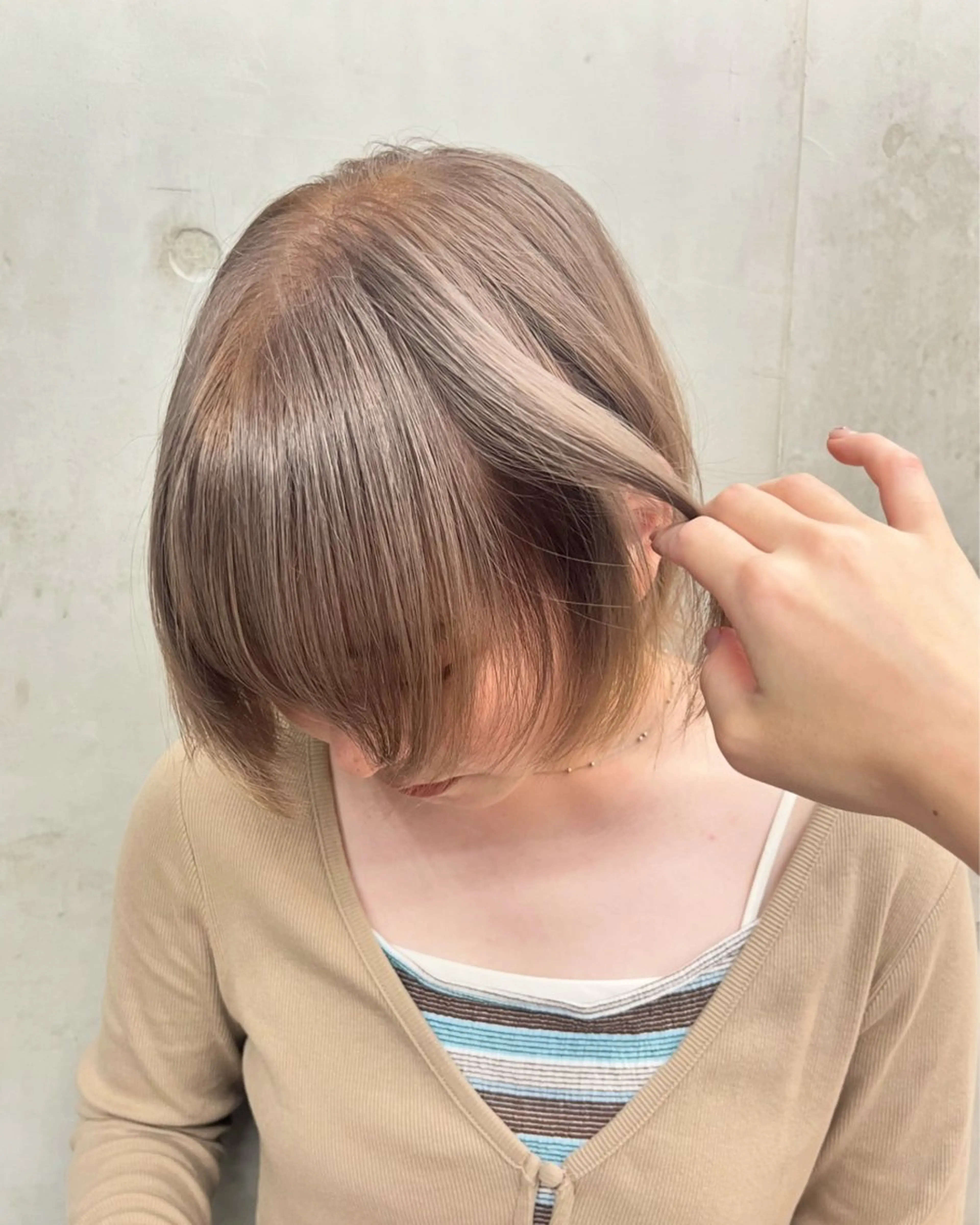 ショート 顔周りカット ヘアカラー SALT WATER所属・🫐 𝐌𝐚𝐨 🫐似合わせcutのヘアスタイル